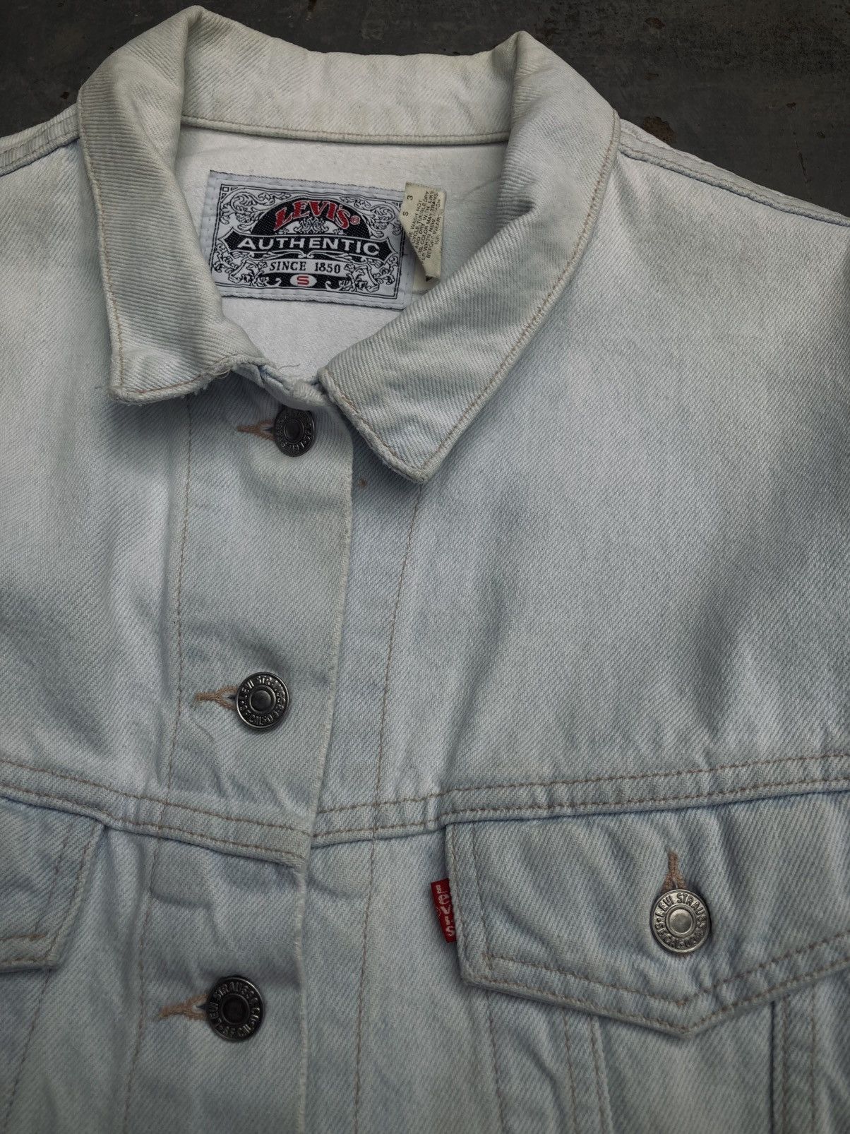 Levi's Vintage Clothing Vintage 93’ Levis Denim Trucker Jacket Size M / US 6-8 / IT 42-44 - 4 Thumbnail