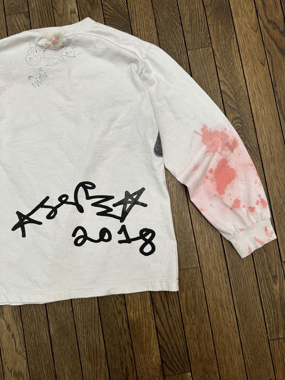 Asspizza Asspizza 2018 Logo Long Sleeve Tee White Sz. Small S Size US S / EU 44-46 / 1 - 5 Thumbnail