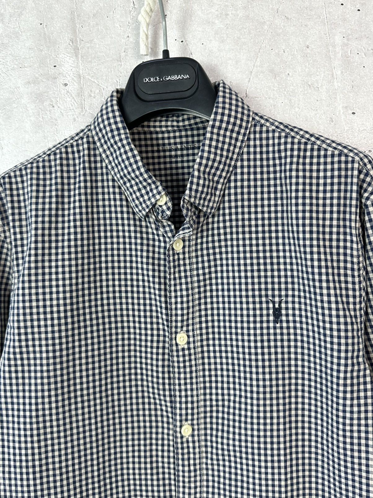 Allsaints Allsaints Quarry Mini Check Long Sleeve Cotton Shirt Size US S / EU 44-46 / 1 - 4 Thumbnail