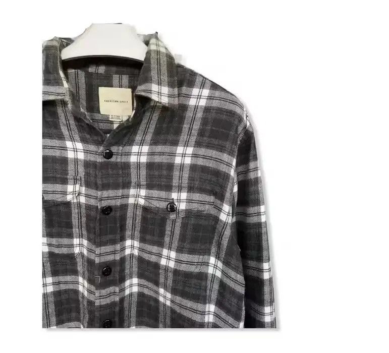 American Eagle Outfitters American Eagle Plaid Tartan Flannel Shirt 👕 Size US XS / EU 42 / 0 - 2 Thumbnail