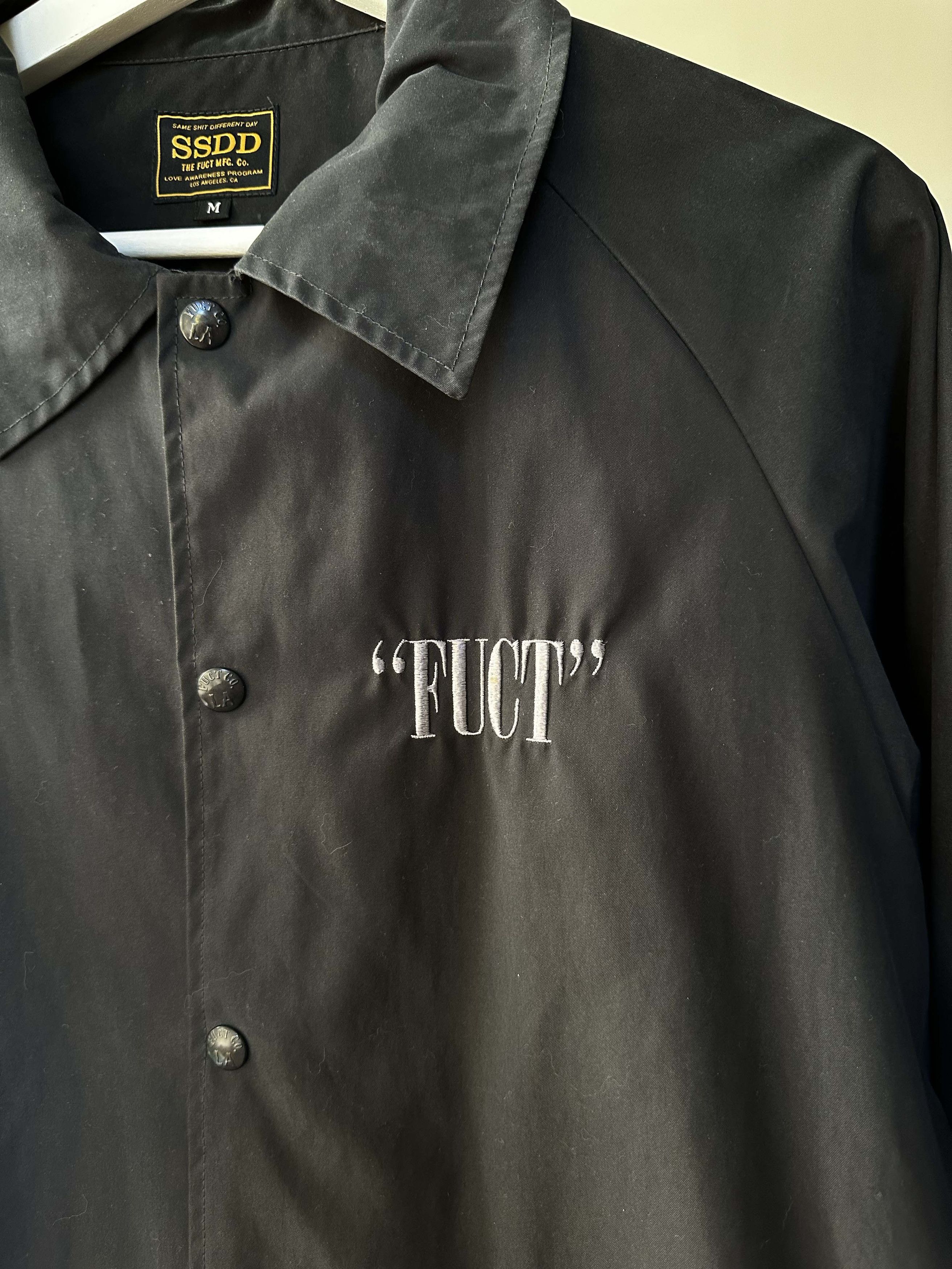 FUCT Khaki FUCT SSD Nirvana Font Coach Jacket Size US M / EU 48-50 / 2 - 3 Thumbnail