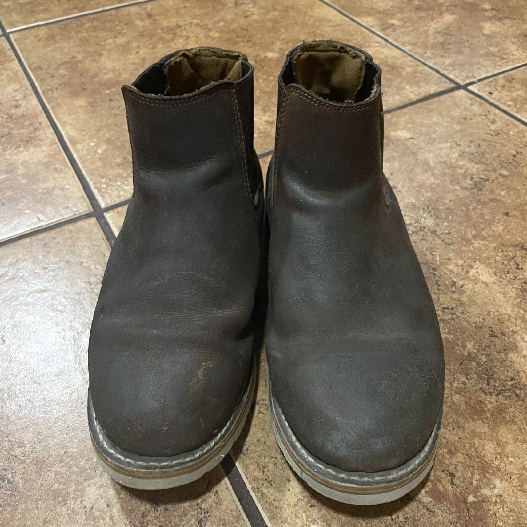 Carhartt Carhartt Boots Mens 11 5" Soft Toe Chelsea Wedge FW5033-M Brown Leather Work Safety Shoe Size US 11 / EU 44 - 2 Thumbnail