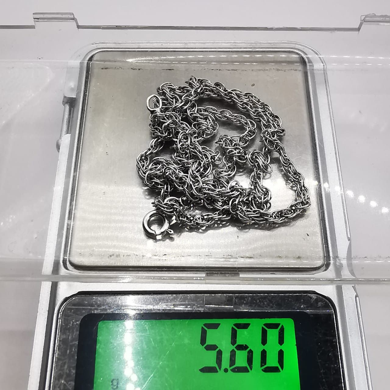 Sterling Silver Vintage Chain Necklece,925 Sterling Silver,Signed , 5,60g Size ONE SIZE - 4 Thumbnail
