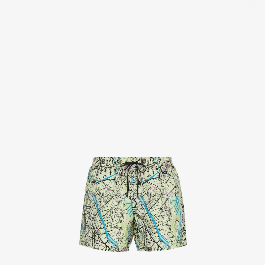 image of Fendi O1Loc1C0124 Shorts In Multicolor, Men's (Size 30)