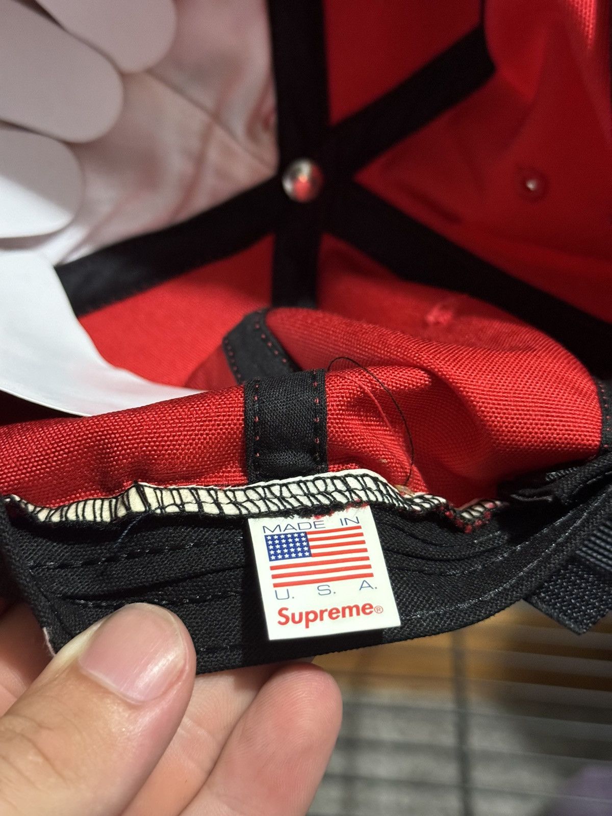 Supreme Supreme Cordura Small Box 6-Panel Red Size ONE SIZE - 10 Thumbnail