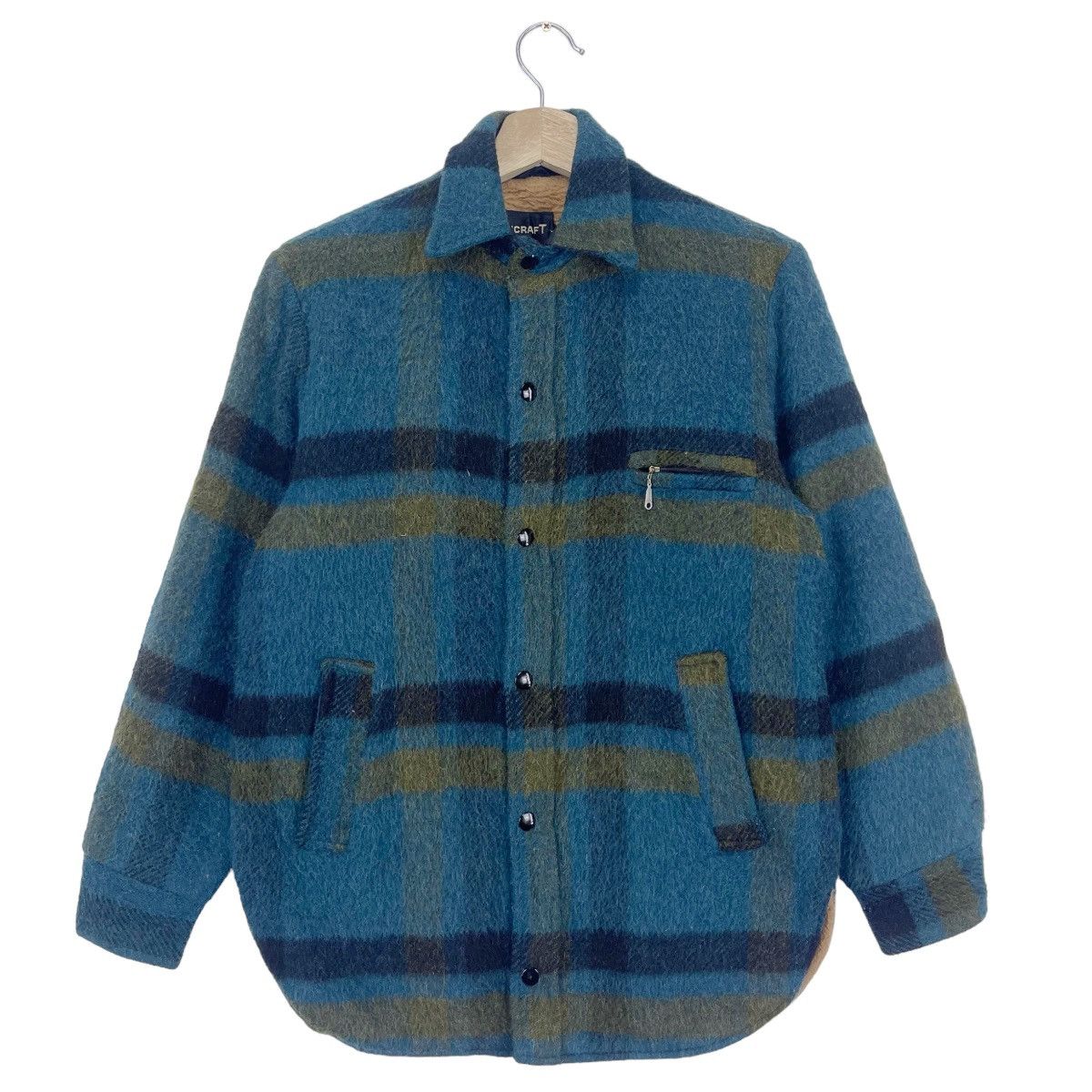 JCPenney × Towncraft × Vintage 70’s Penneys Fleece Lined Wool Plaid Jacket Size US M / EU 48-50 / 2 - 2 Thumbnail