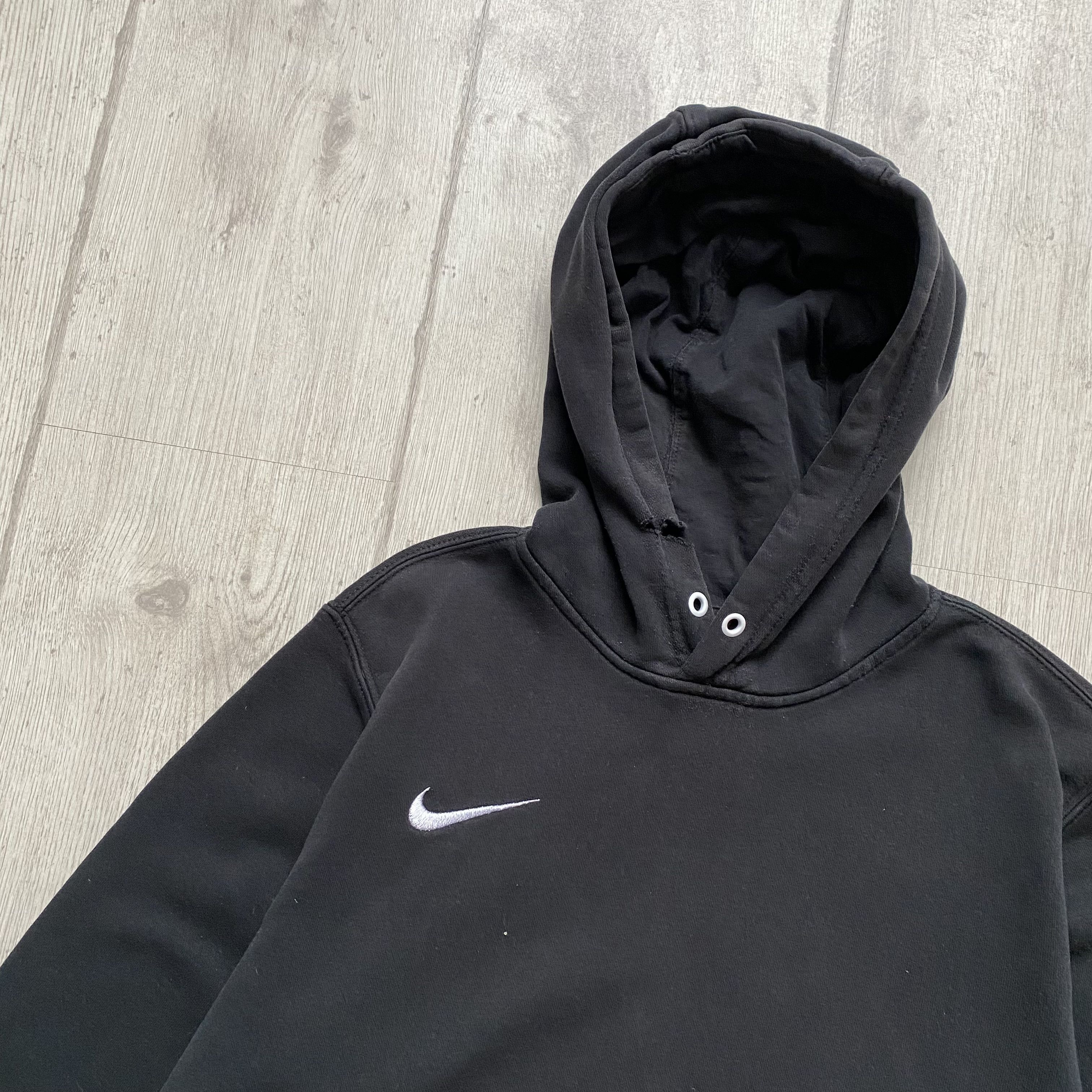 Nike TRASHED Nike Faded Vintage Hoodie Swoosh Logo Y2K Size US S / EU 44-46 / 1 - 2 Thumbnail