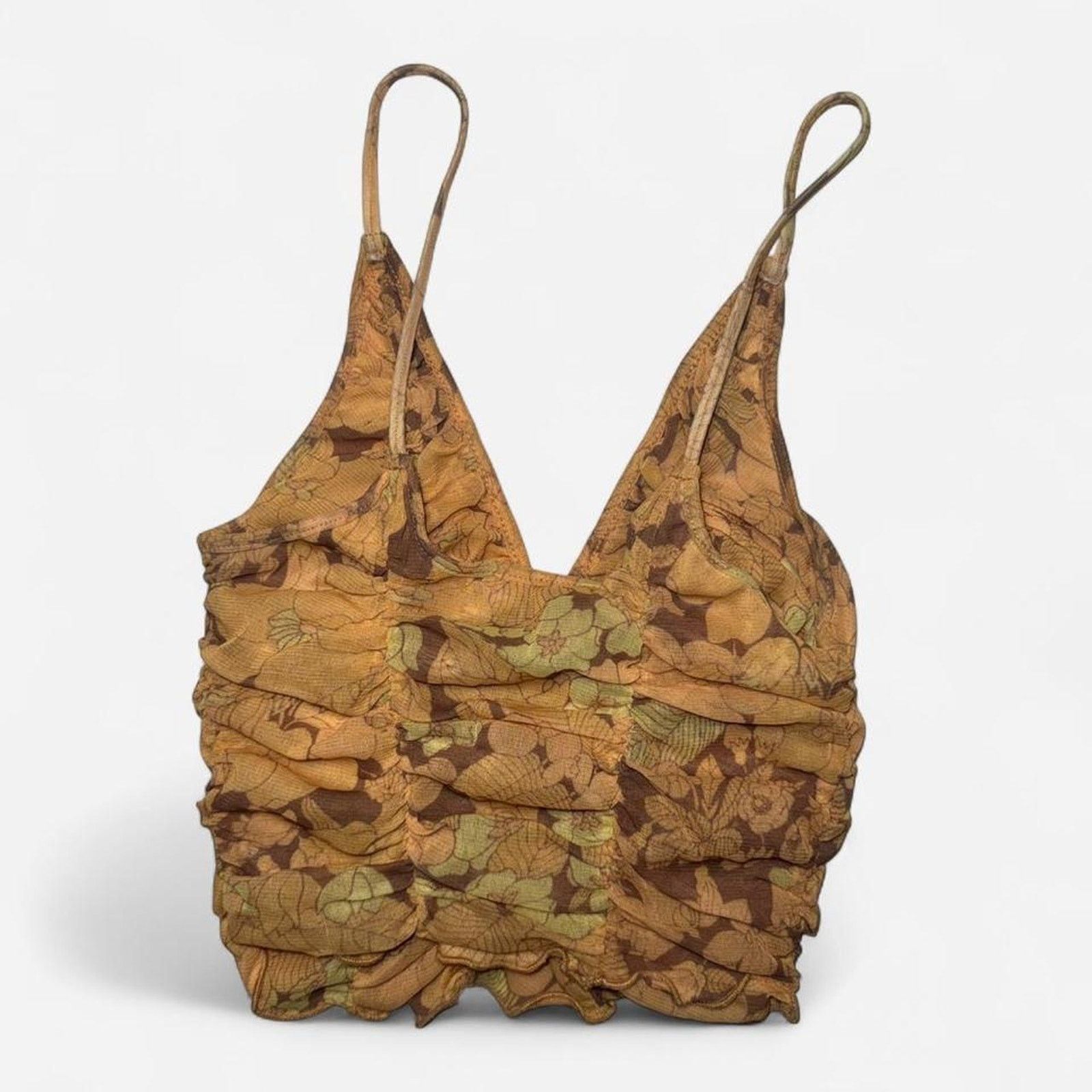 Urban Outfitters Urban outfitters orange floral corset Size ONE SIZE - 2 Thumbnail