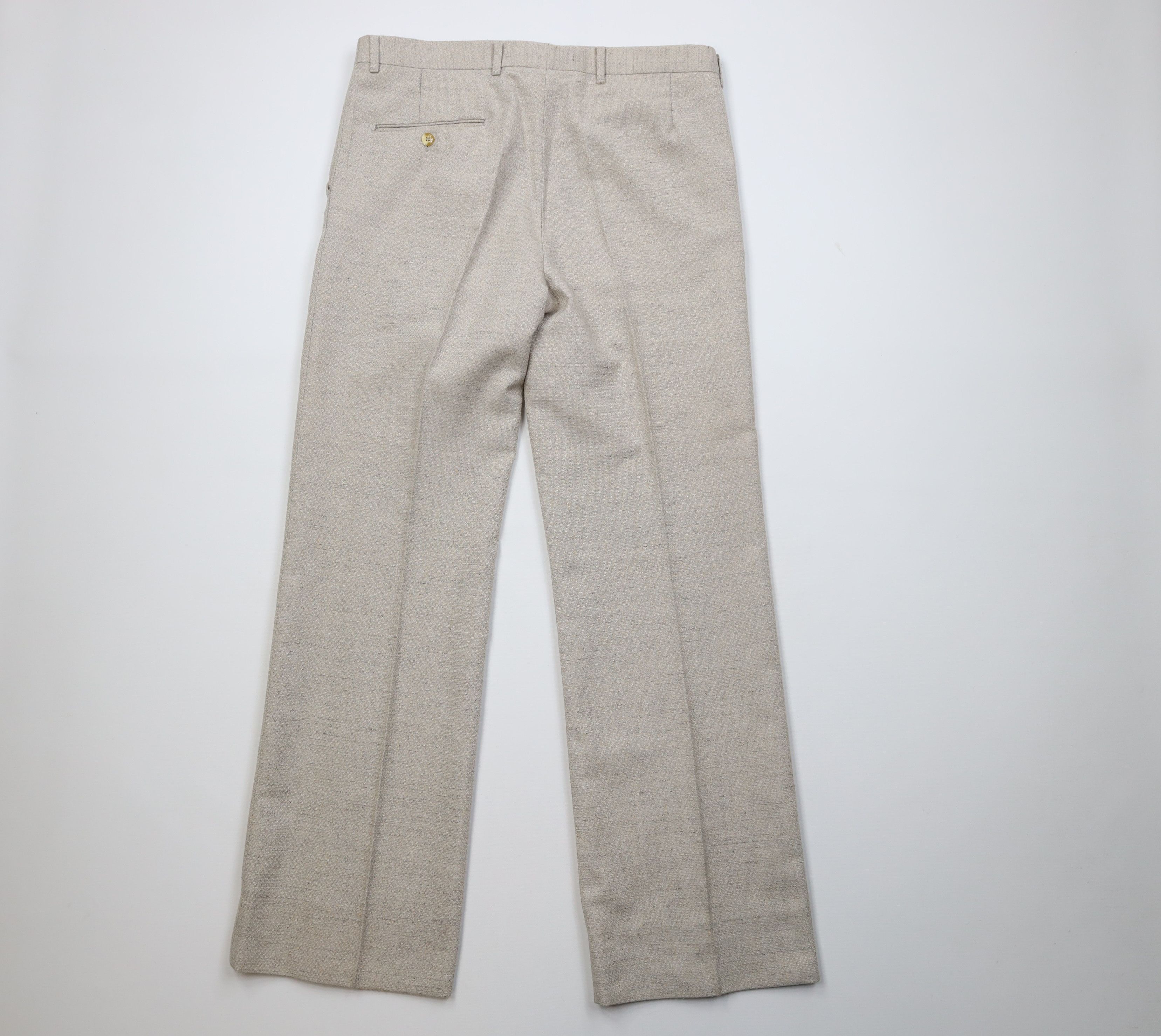 Vintage Vintage 70s Streetwear Tweed Flared Wide Leg Chino Pants USA Size US 34 / EU 50 - 10 Thumbnail