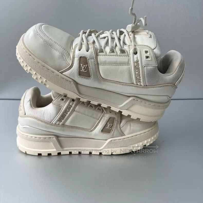 Louis Vuitton Louis Vuitton Trainer Maxi New White Fat Ding shoes Size US 8 / EU 41 - 6 Thumbnail
