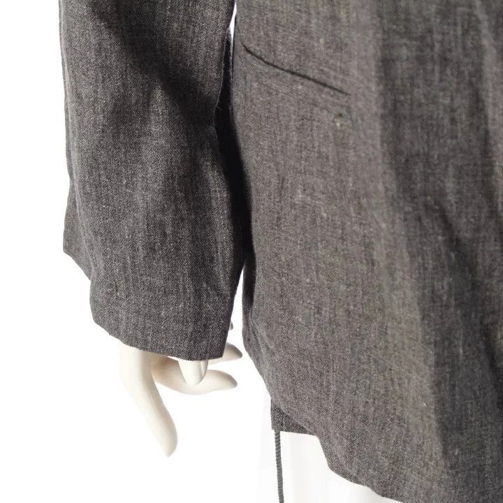 Issey Miyake Issey Miyake A grey linen coat for work Size L / US 10 / IT 46 - 5 Thumbnail