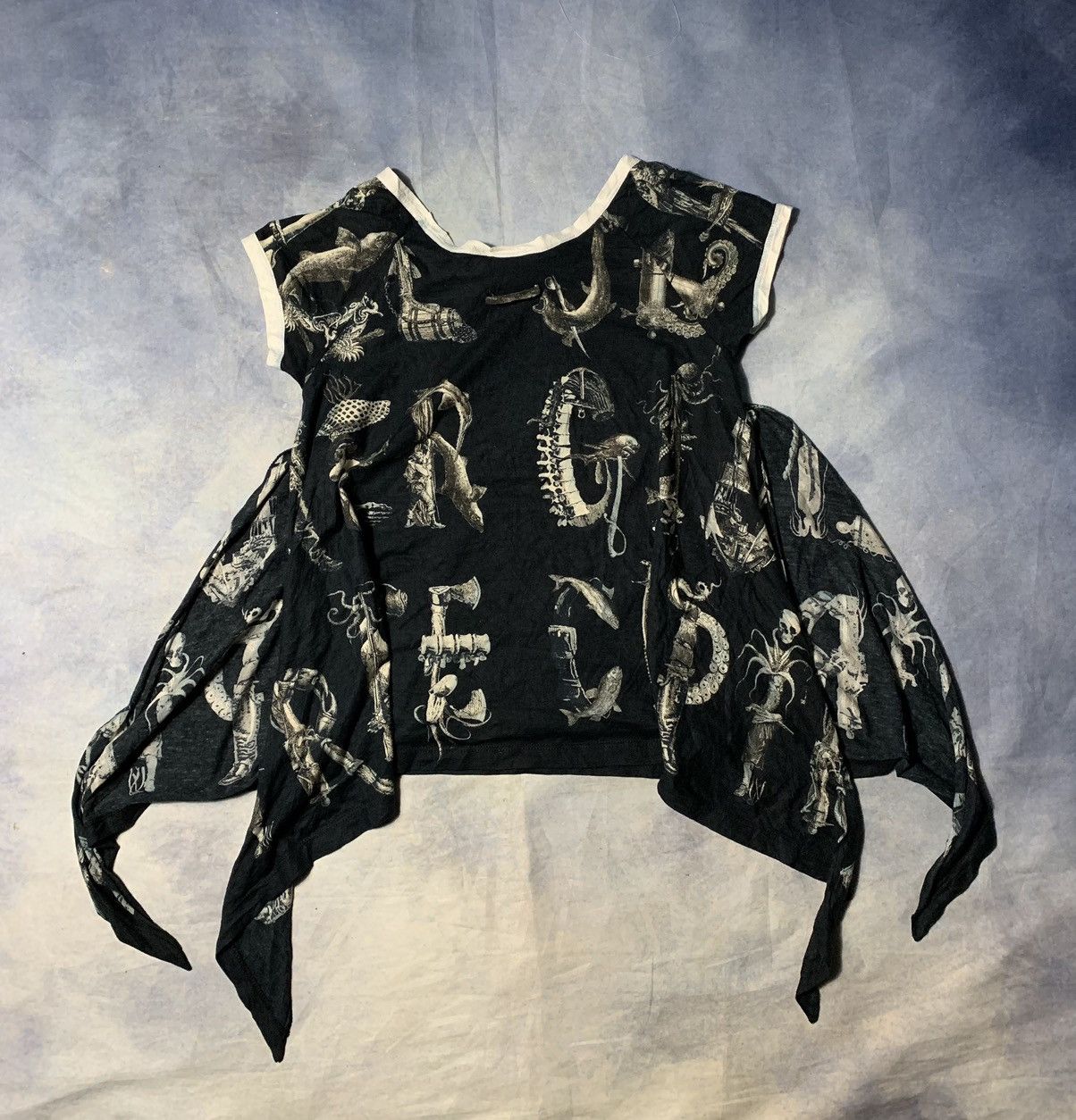 Jean Paul Gaultier Jean Paul Gaultier Sea Creature Printed Top Size S / US 4 / IT 40 - 2 Thumbnail