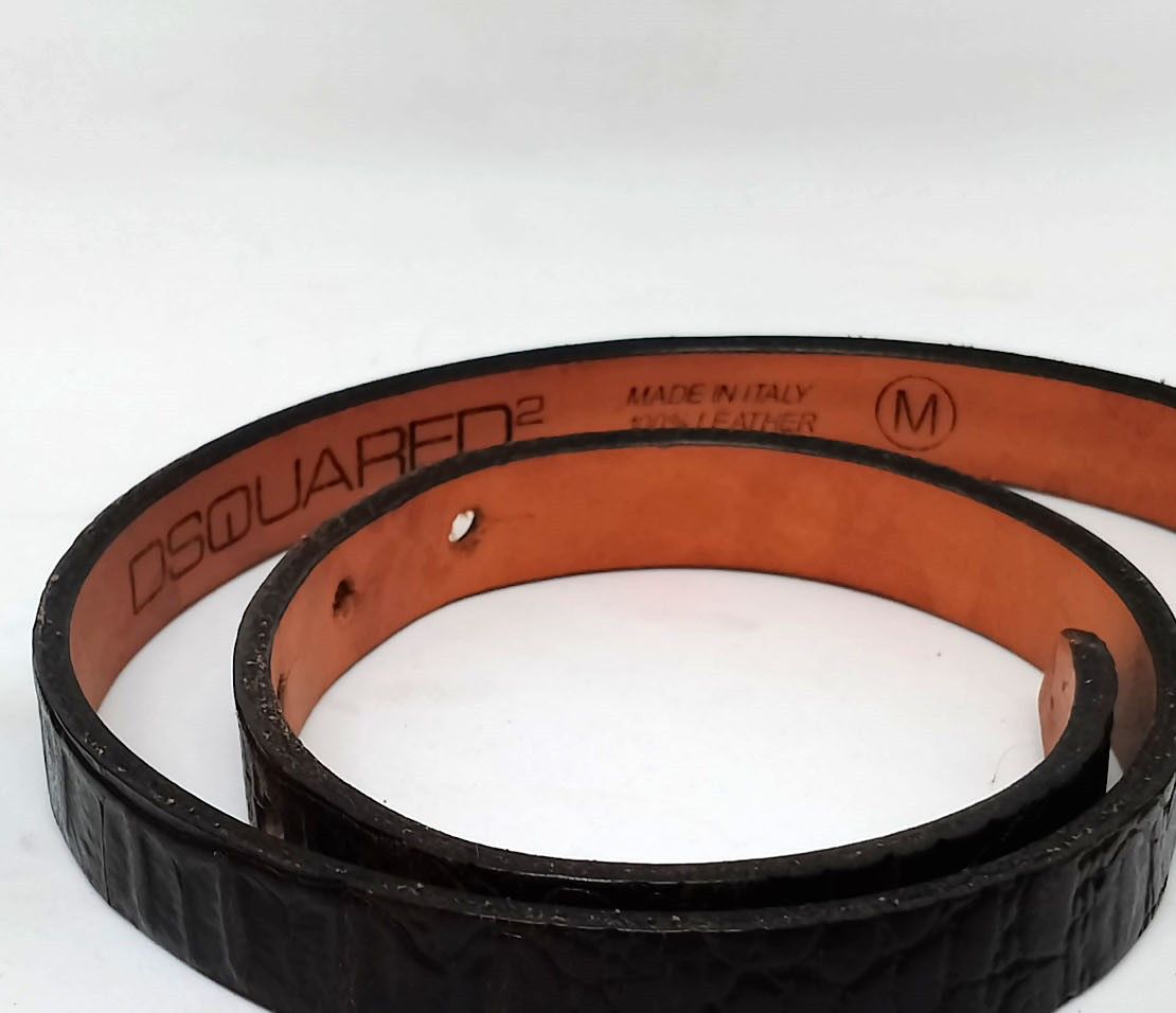 Dsquared2 DSQUARED² Women’s Brown Leather Belt, Anchor Buckle, Size M Size ONE SIZE - 2 Thumbnail