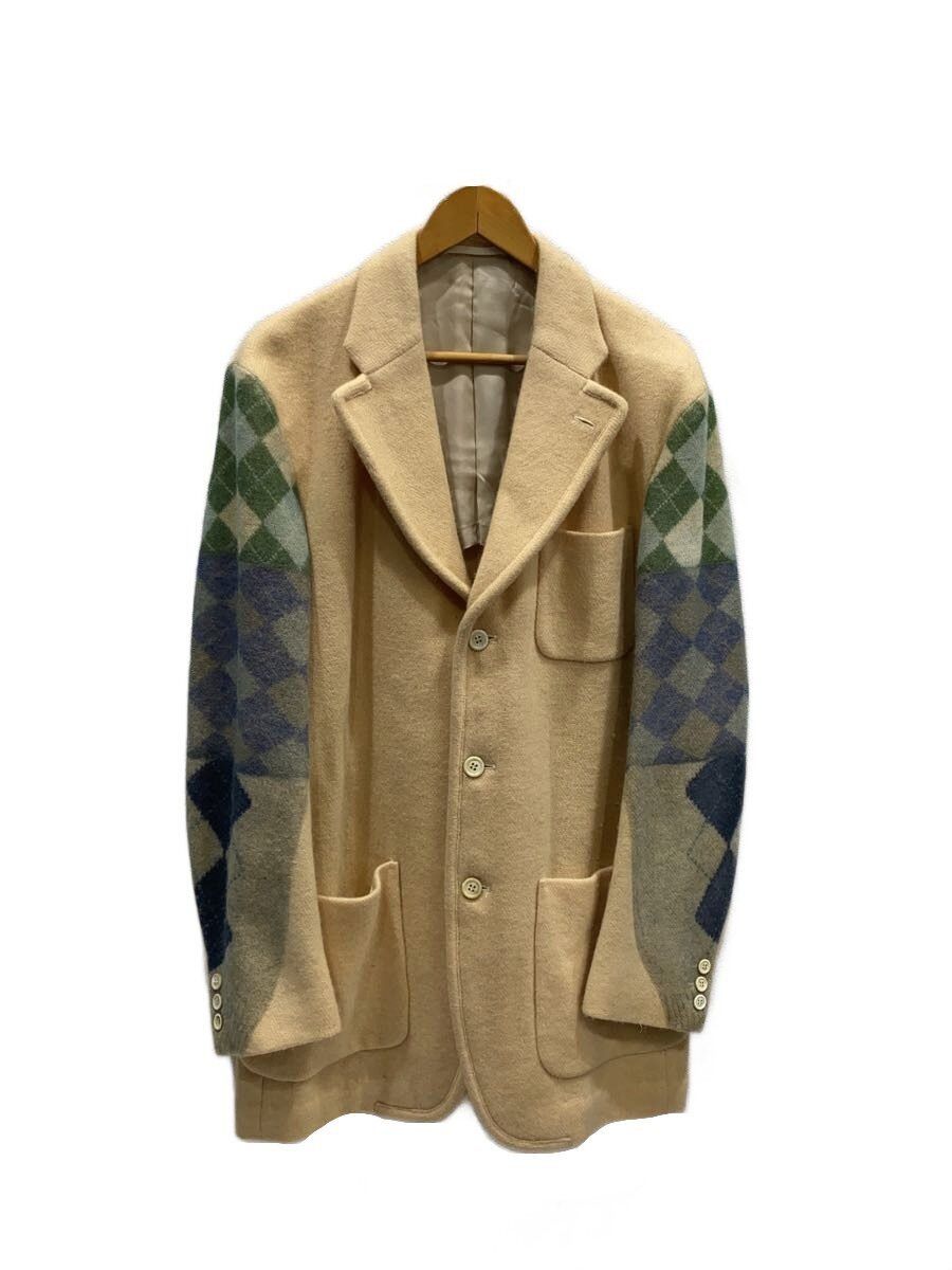 Comme des Garcons Homme Plus 1996 Argyle Sleeve Wool Jacket Size US L / EU 52-54 / 3 - 1 Thumbnail