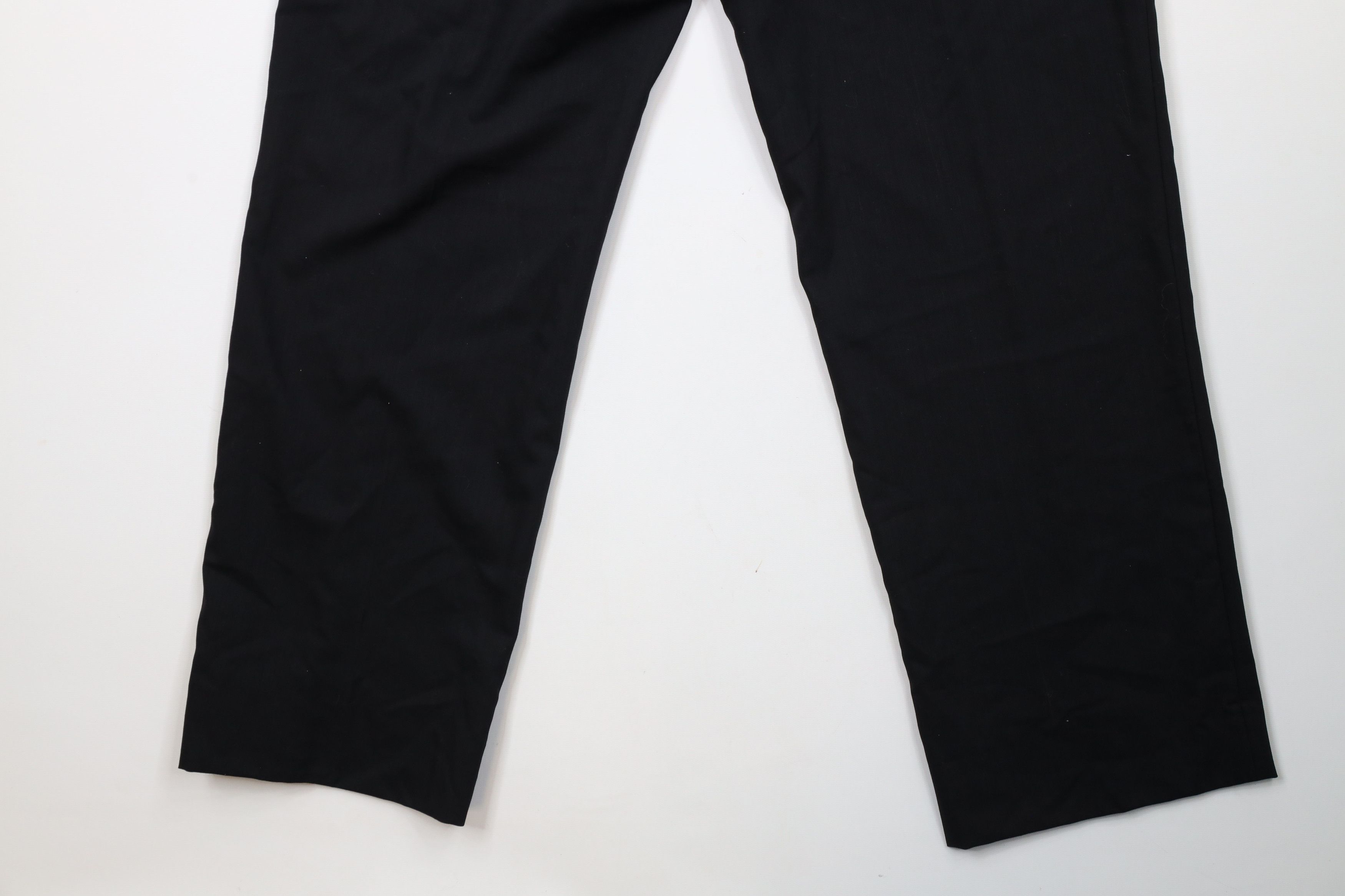 Vintage Vintage 90s Streetwear Wide Leg Chino Pants Trousers Black Size US 33 - 11 Thumbnail