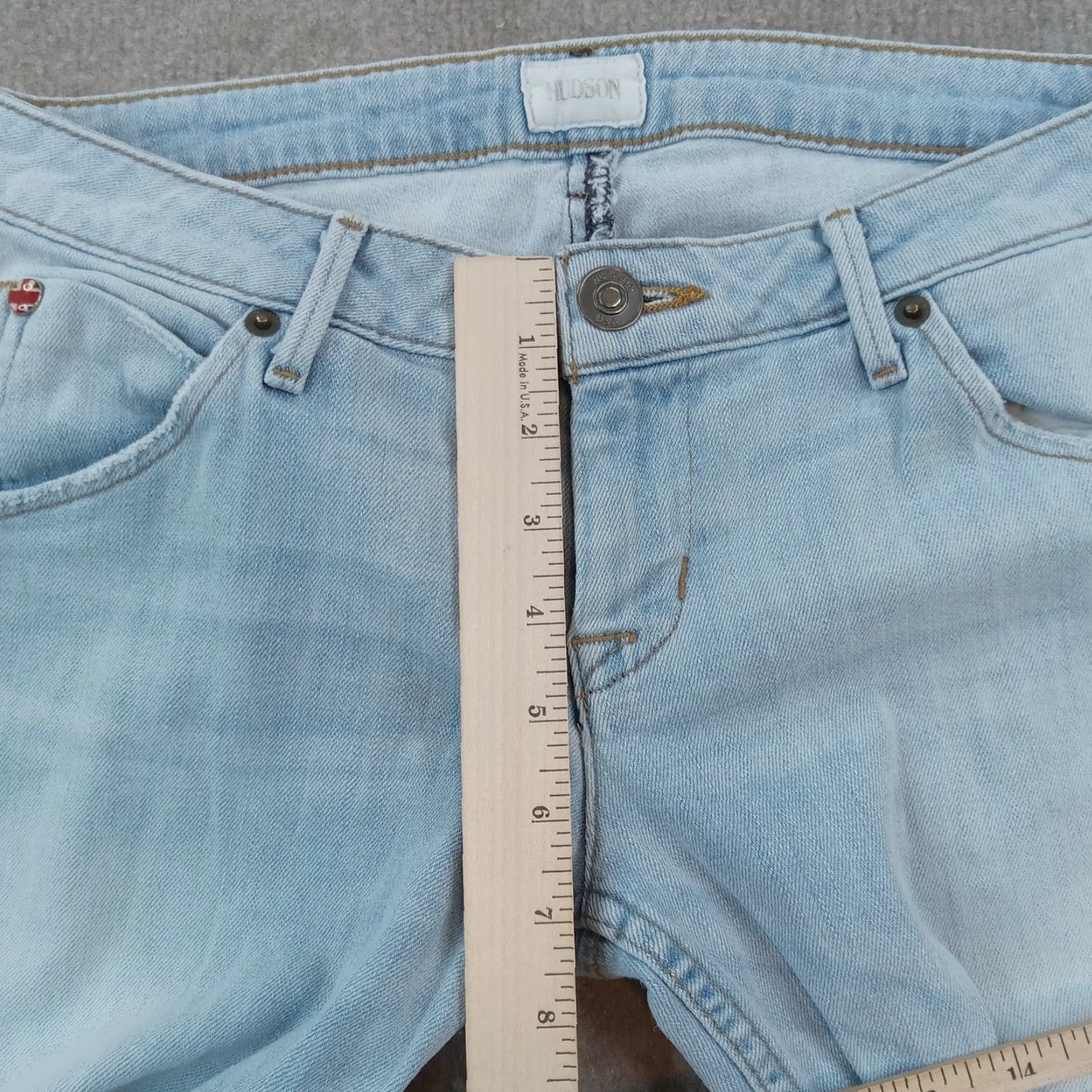 Hudson Hudson Women's Blue Faded Skinny Stretch Jeans 26 Size 26" / US 2 / IT 38 - 6 Thumbnail