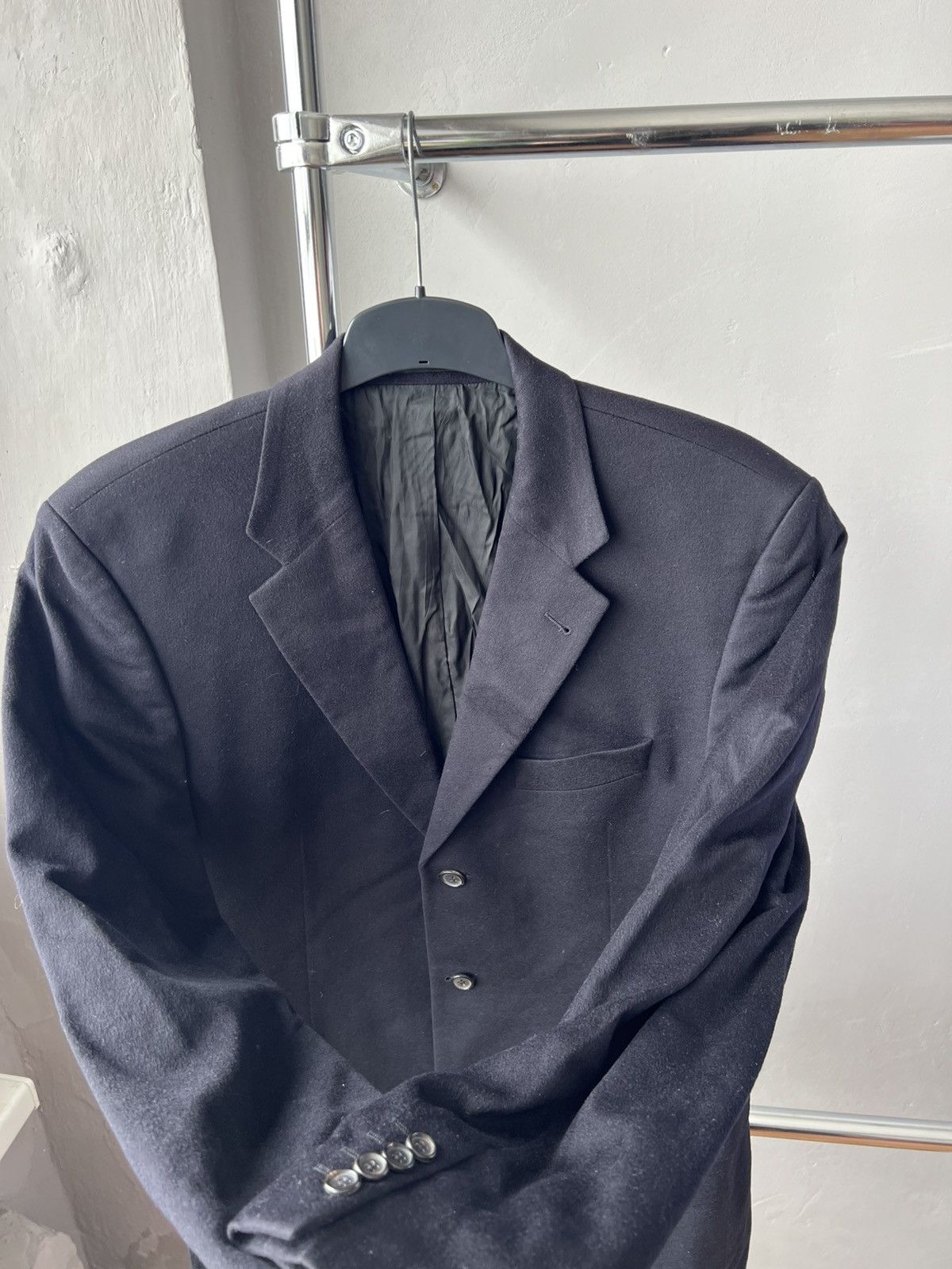 Loro Piana Vintage Hugo Boss by Loro Piana Wool Mens Blazer Jacket 52 Size 52L - 6 Thumbnail