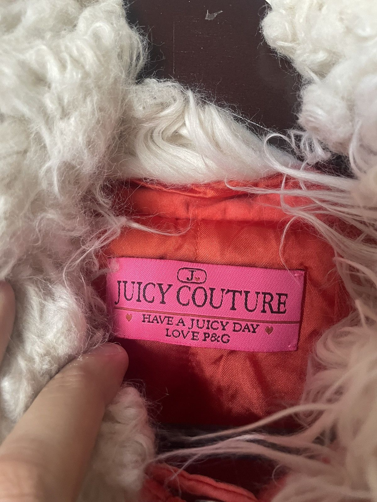 Juicy Couture Women’s Juicy Couture Y2K Orange Bomber Jacket Faux Fur Size S / US 4 / IT 40 - 6 Thumbnail