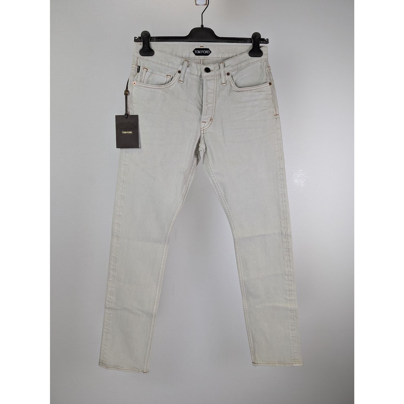 Tom Ford o1rshd1 Slim Denim Jeans in White Size US 32 / EU 48 - 9 Thumbnail