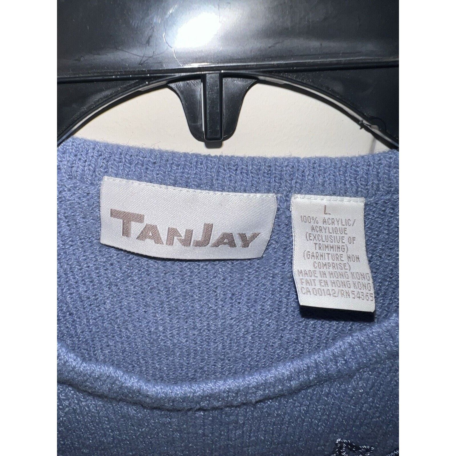 & Other Stories Tan Jay Acrylic Sweater Shirt Women’s Large Embroidered Size L / US 10 / IT 46 - 4 Thumbnail