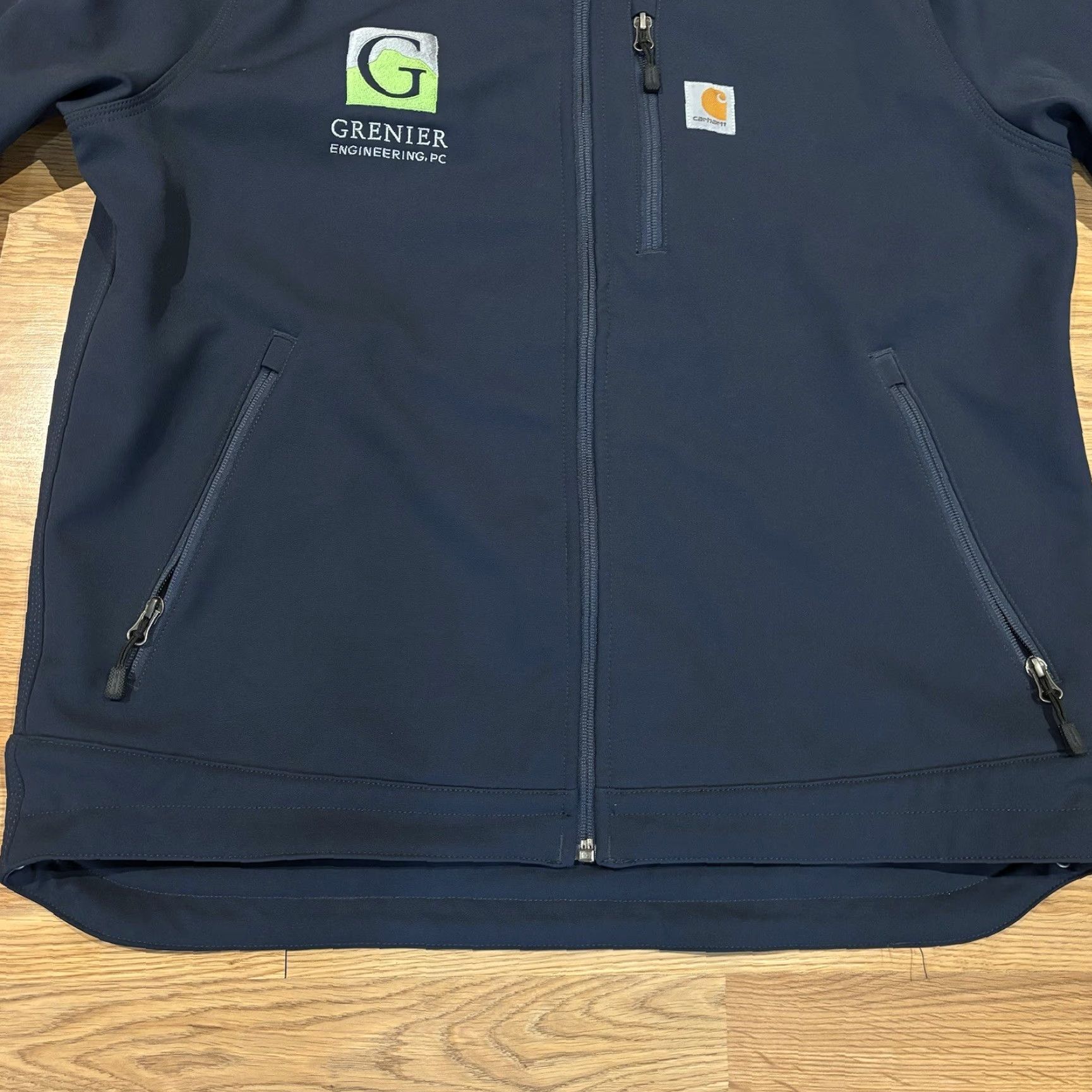 Carhartt Carhartt Jacket Crowley Rain Defender Soft Shell Blue Fleece Lined Men’s Size L - Regular Outerwear, Blue, Men Size US L / EU 52-54 / 3 - 4 Thumbnail