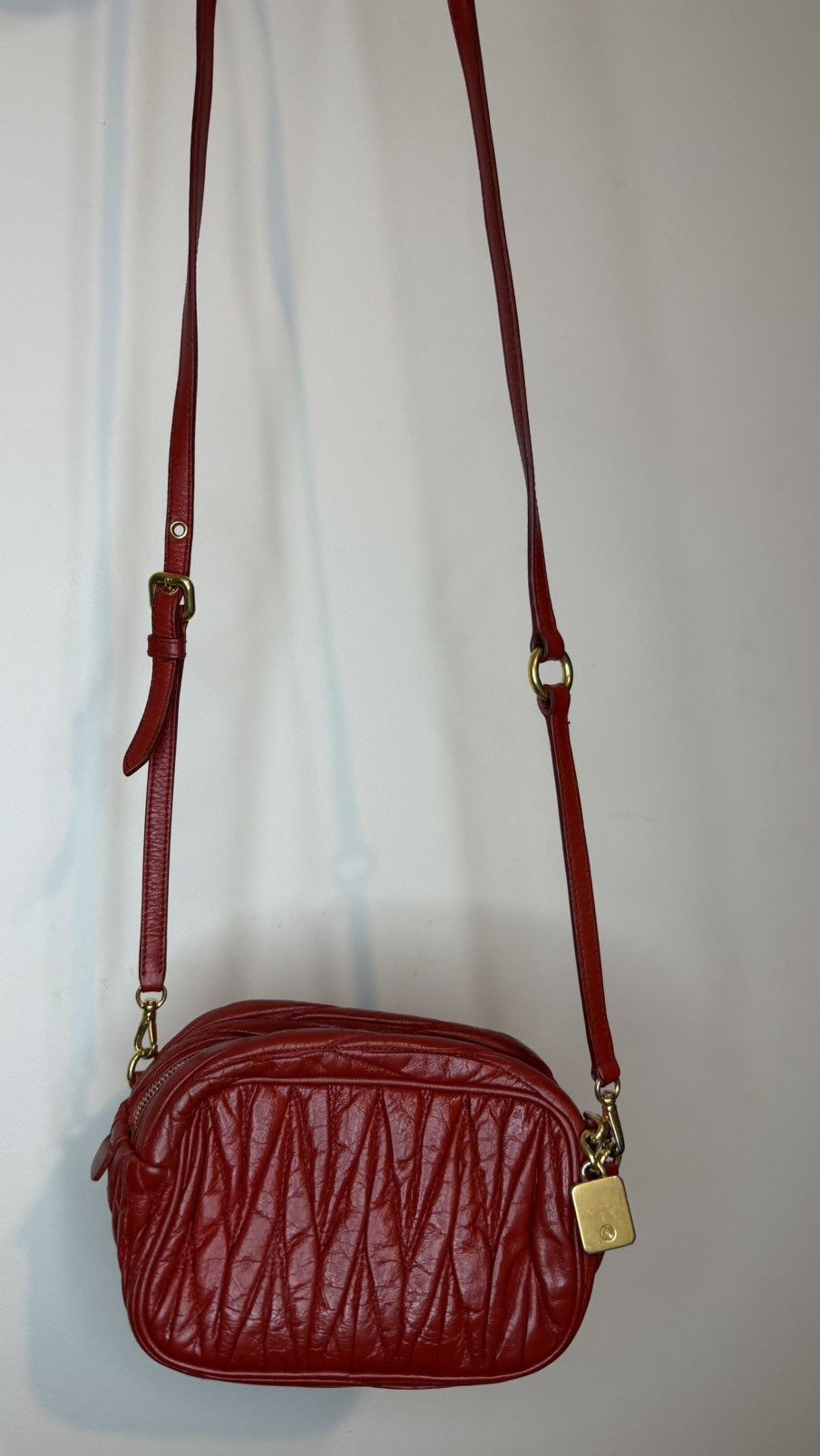 Miu Miu Miu Miu Red Matelasse Leather Belt Bag Size ONE SIZE - 5 Thumbnail