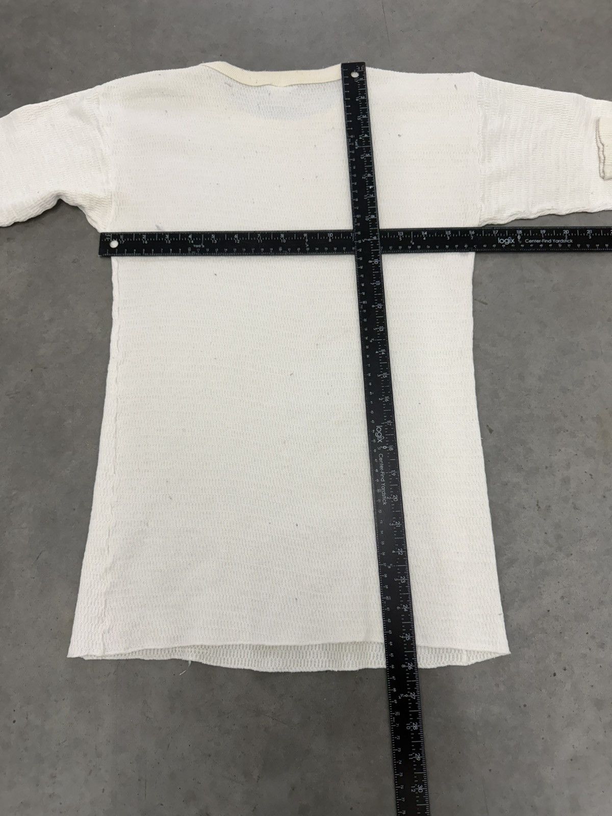 Hanes Vintage Hanes Thermal Lined White Long Sleeve Shirt 70s USA Size US L / EU 52-54 / 3 - 4 Thumbnail