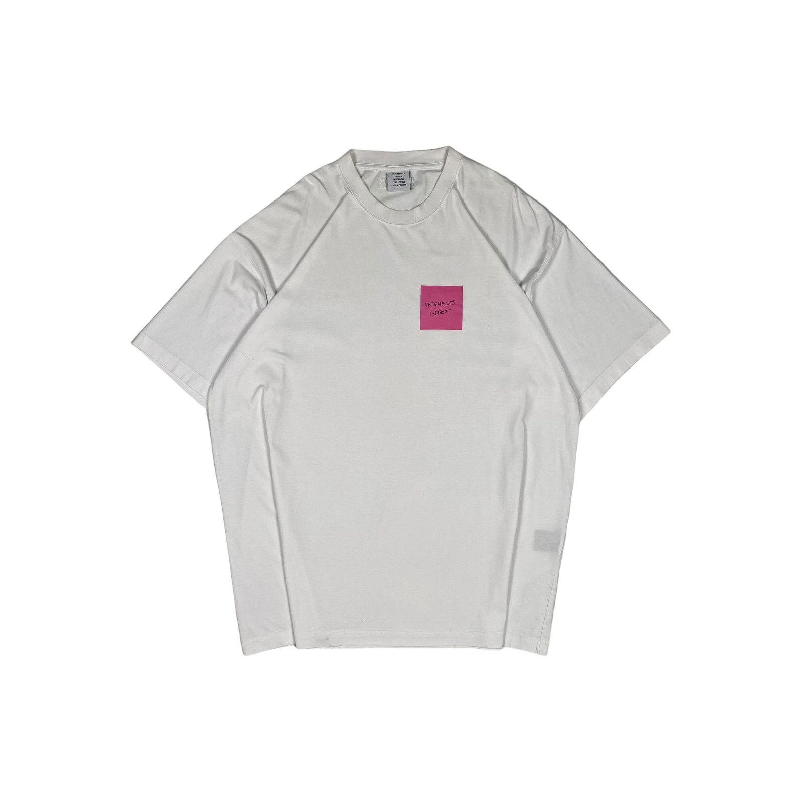Vetements Vetements White STOP BEING RICH T-Shirt | Grailed