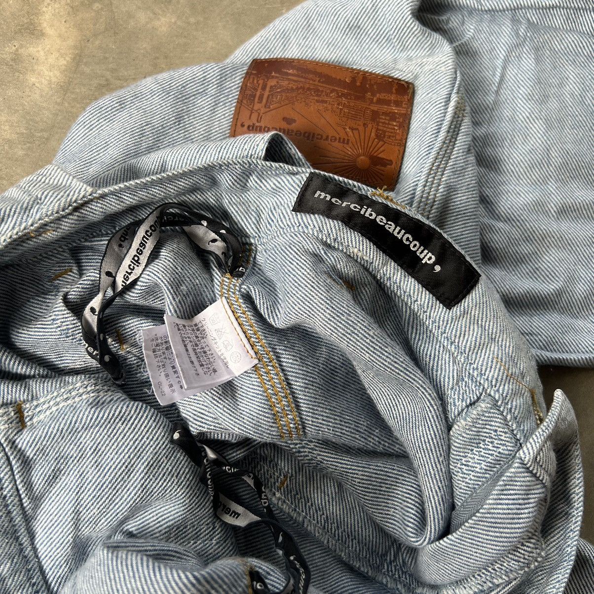 Issey Miyake Mercibeaucoup Issey Miyake Overalls Baggy Blue Denim Pants Size US 31 - 9 Thumbnail