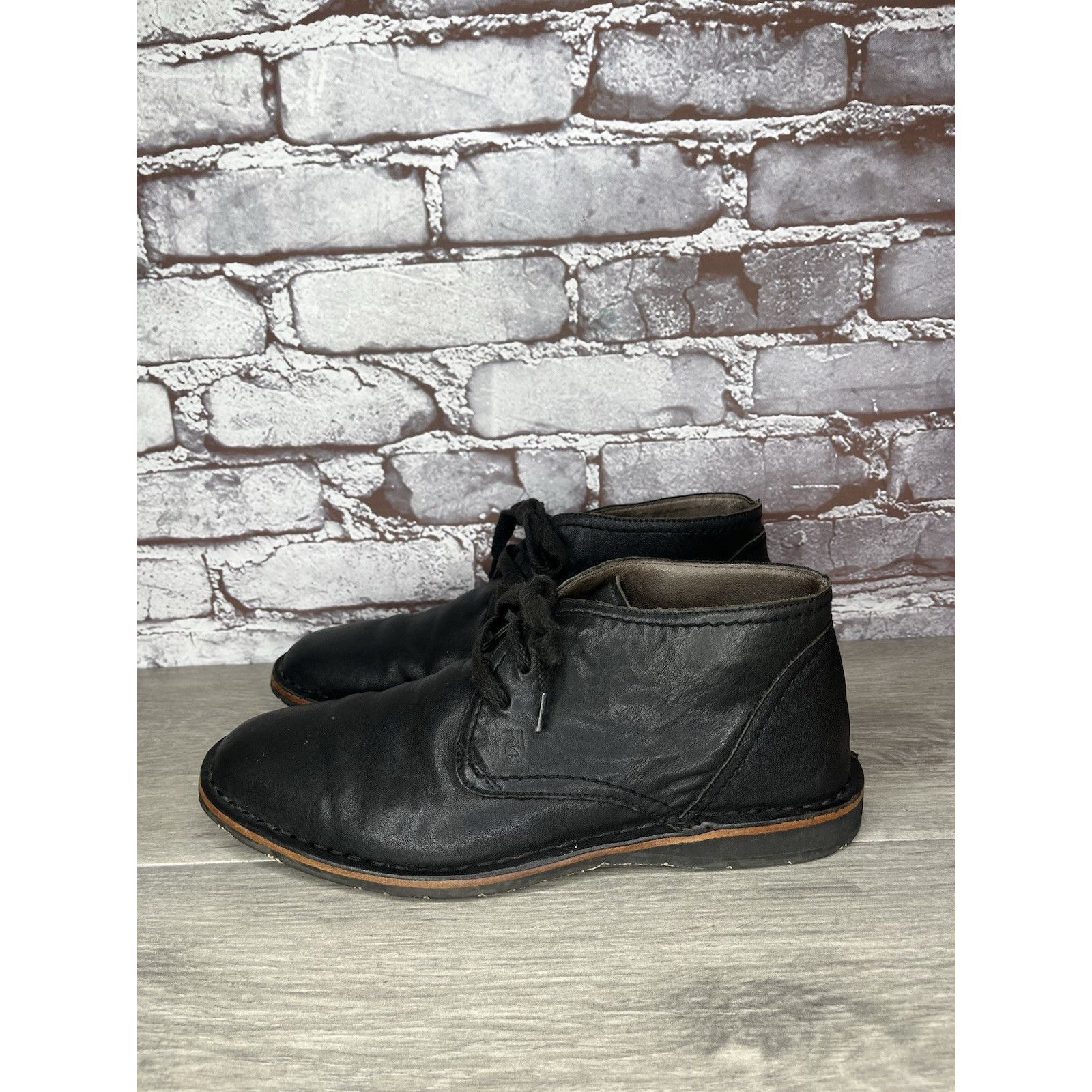 John Varvatos John Varvatos Portland Chukka Lace Up Shoes Black Soft Leath Size US 8 / EU 41 - 1 Thumbnail