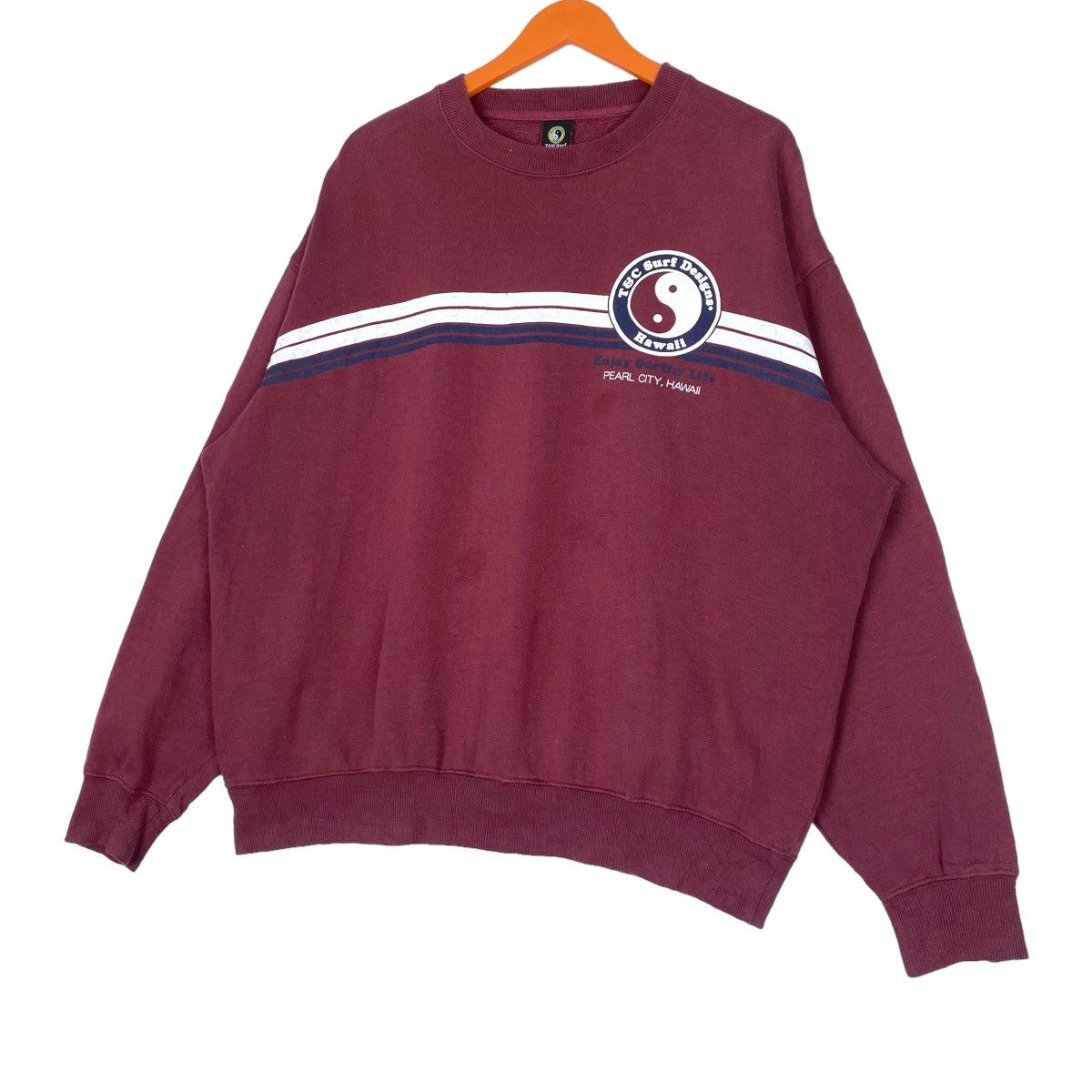 Designer × Vintage T&C Surf Design Sweatshirt Crewneck Pullover Jumper Size L Size US XL / EU 56 / 4 - 4 Thumbnail
