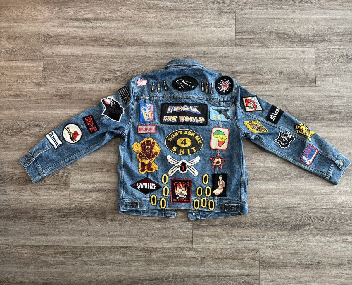 Supreme Supreme Patches Denim Trucker Jacket (Blue) — SS18 Size US M / EU 48-50 / 2 - 2 Thumbnail