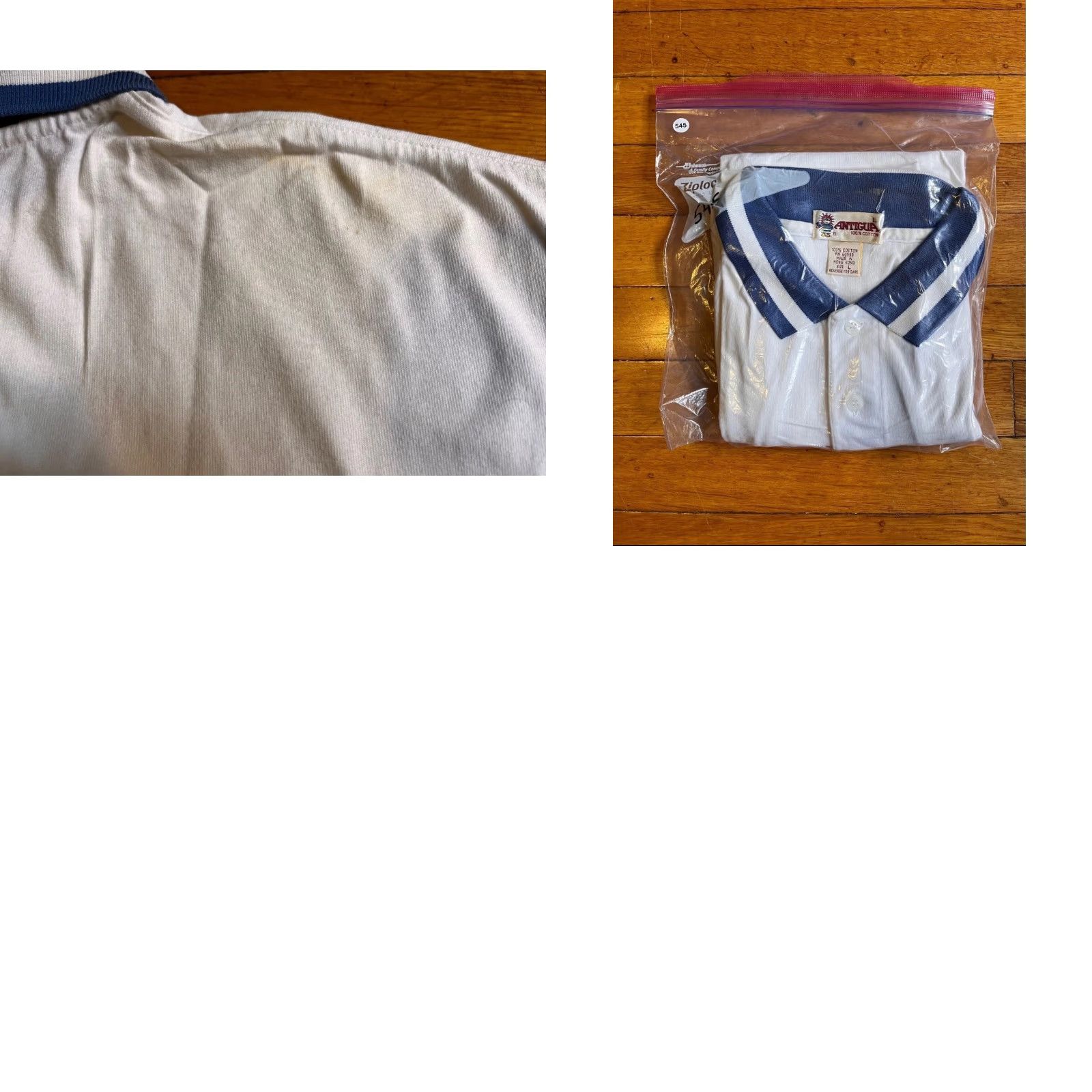 Vintage VINTAGE Antigua Wykagyl Golf Shirt Men’s L White Polo (80s) Size US L / EU 52-54 / 3 - 9 Thumbnail