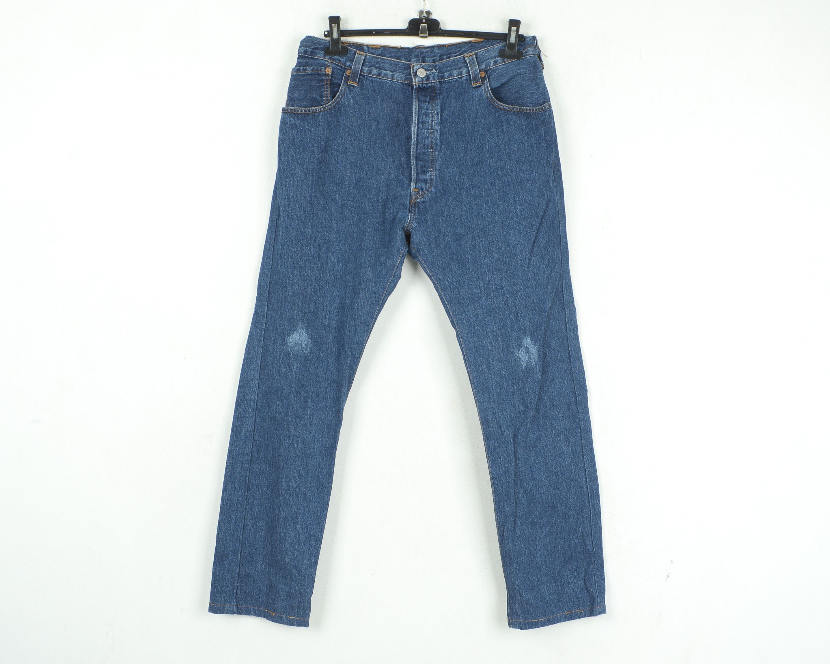 Levi's 501 Mens W34 L34 Regular Straight Jeans Denim Pants Trousers Size US 34 / EU 50 - 3 Thumbnail