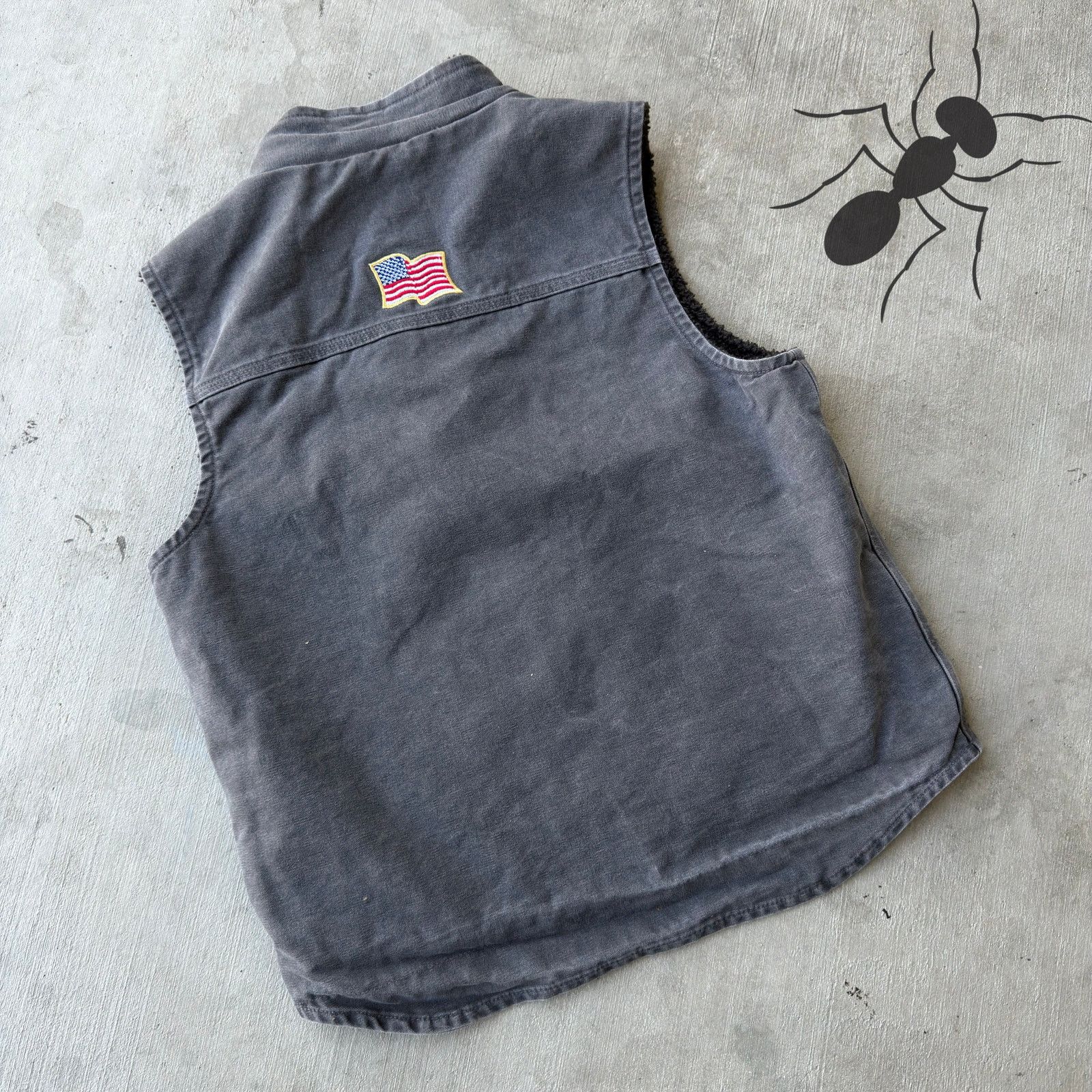 Carhartt × Vintage Carhartt V33 GVL gray work wear vest Size US M / EU 48-50 / 2 - 3 Thumbnail