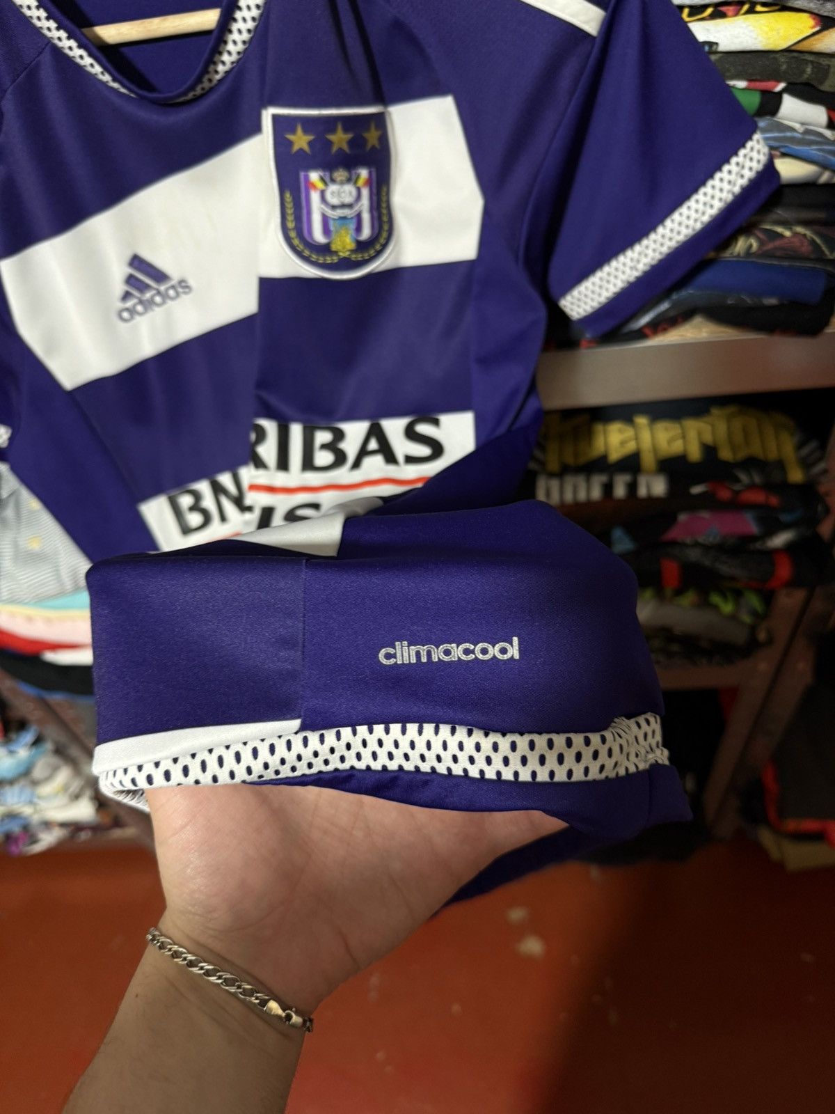 Adidas × Vintage Adidas ANDERLECHT HOME 2015 2016 Football Soccer Jersey Size US M / EU 48-50 / 2 - 8 Thumbnail