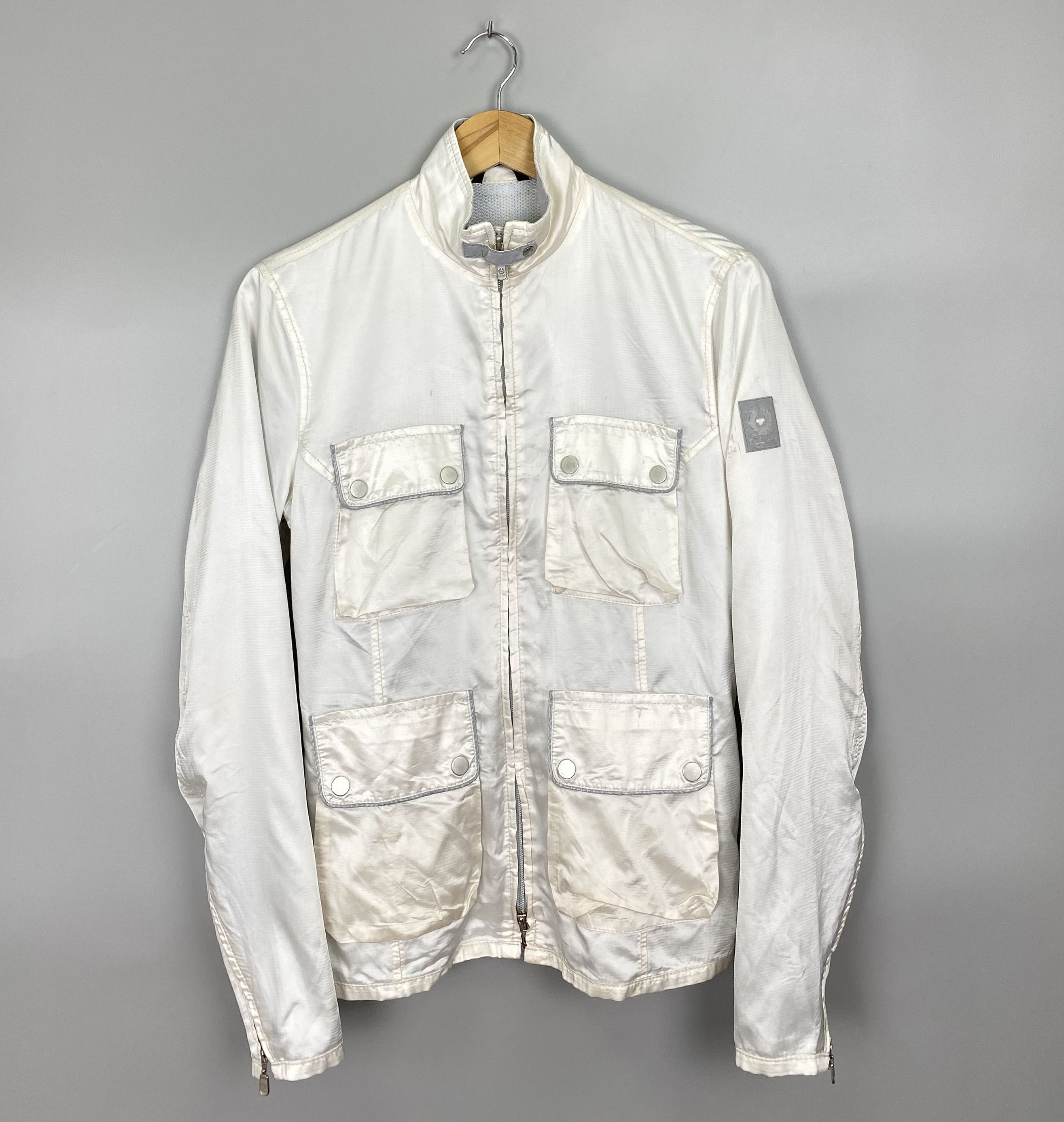 Belstaff Vintage BELSTAFF England Silver Label Nylon Bomber Jacket Size M / US 6-8 / IT 42-44 - 1 Thumbnail