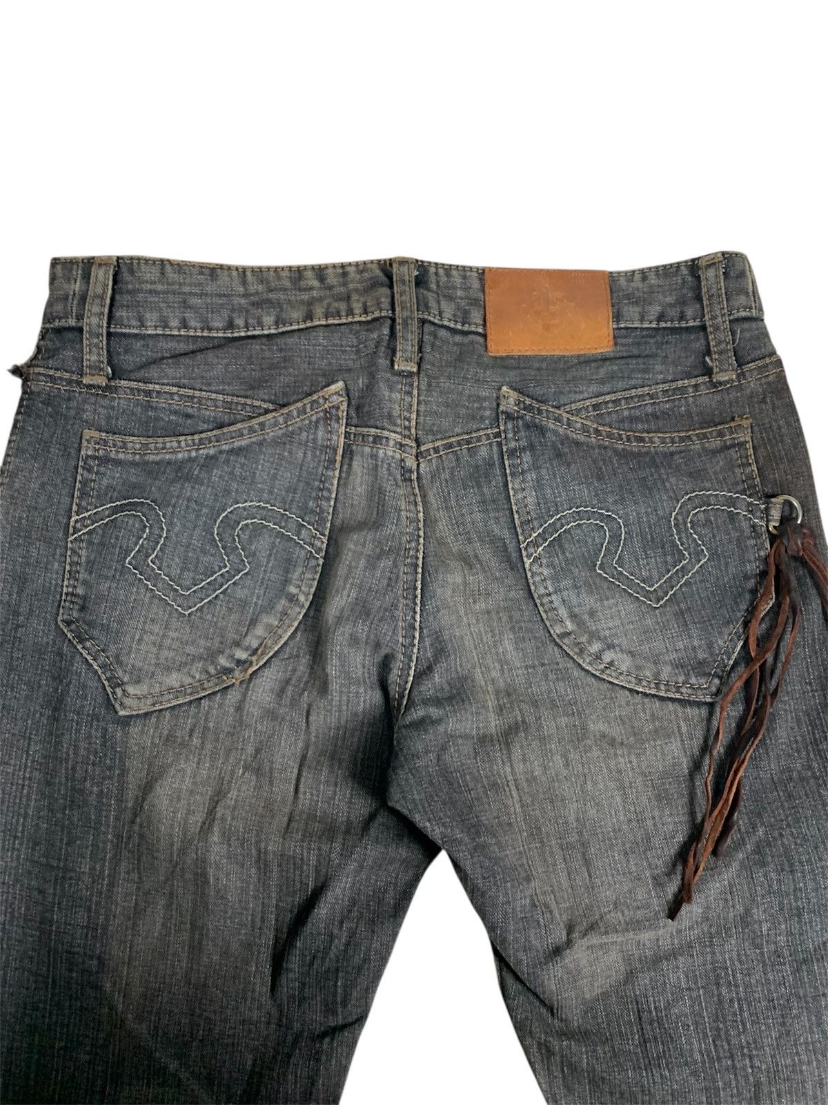 Obelisk 2000s OBELISK Gun Holster Western Flare Jeans Size US 32 / EU 48 - 6 Thumbnail
