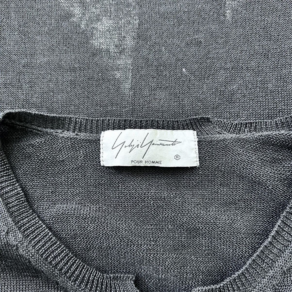 Yohji Yamamoto Pour Homme Long Full Button Linen Cardigan Size US L / EU 52-54 / 3 - 6 Thumbnail