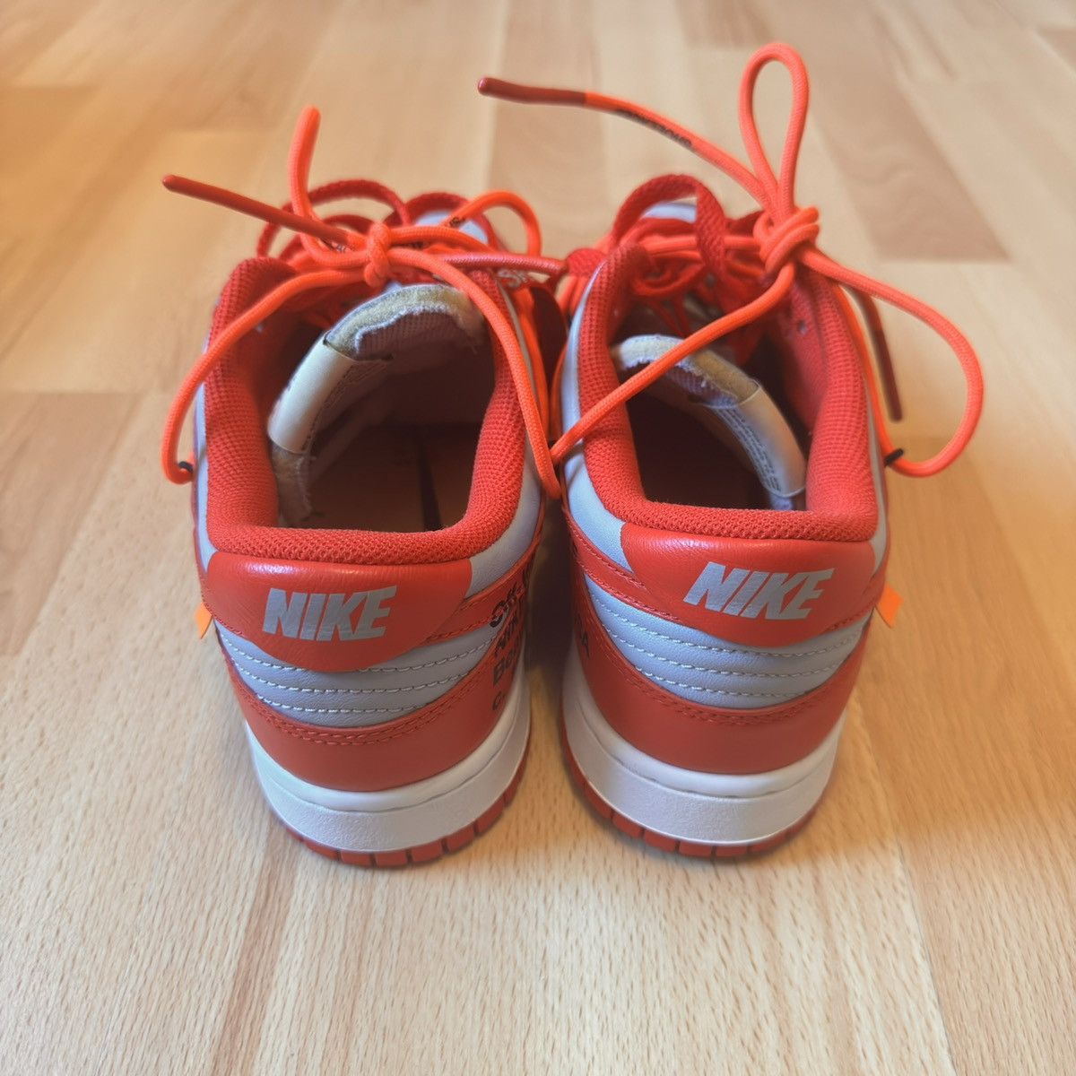 Nike × Off-White Nike dunk x Off White university red Size US 7.5 / EU 40-41 - 5 Thumbnail