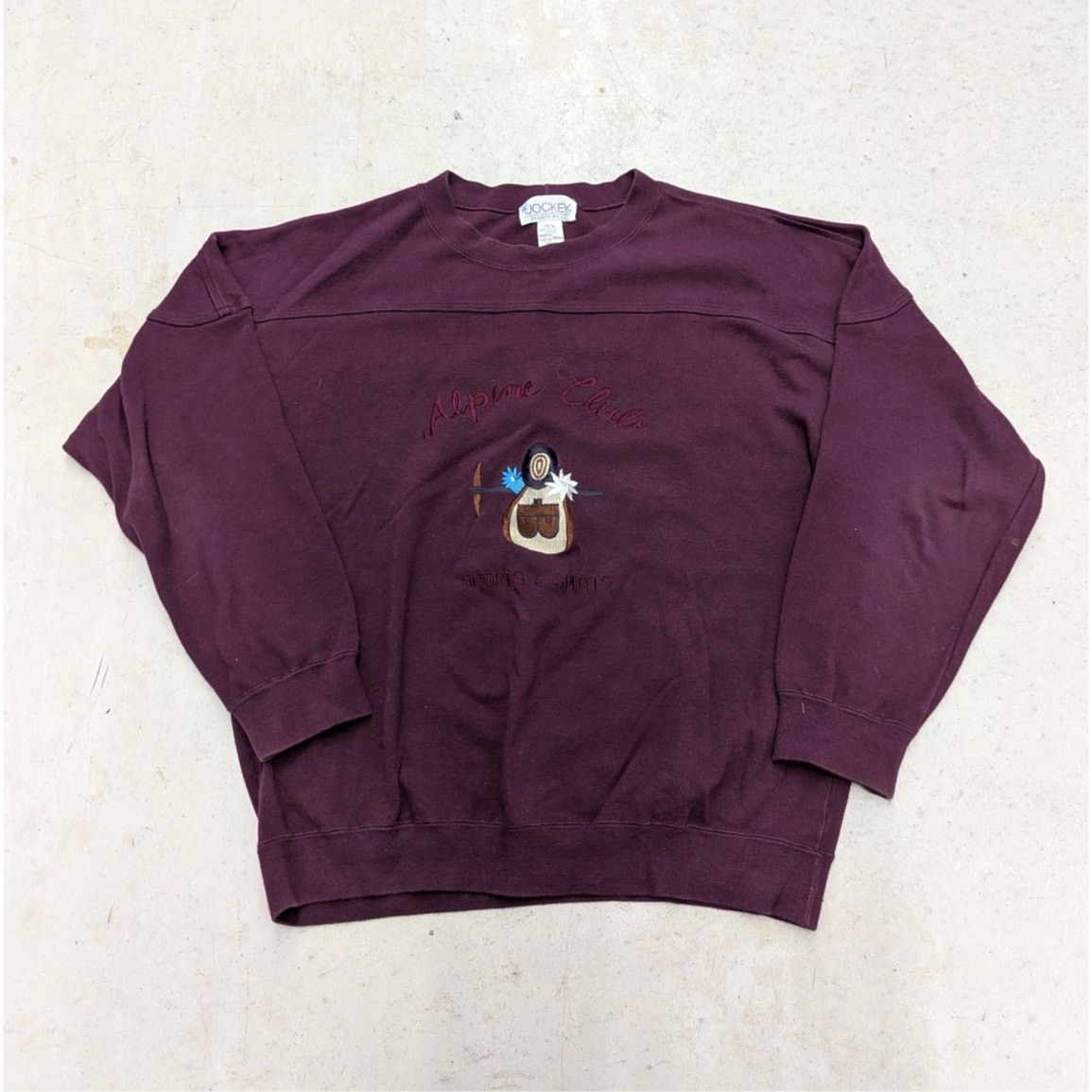 Vintage Vintage Alpine Club Sports & Spirits Maroon sweater Size US M / EU 48-50 / 2 - 1 Thumbnail