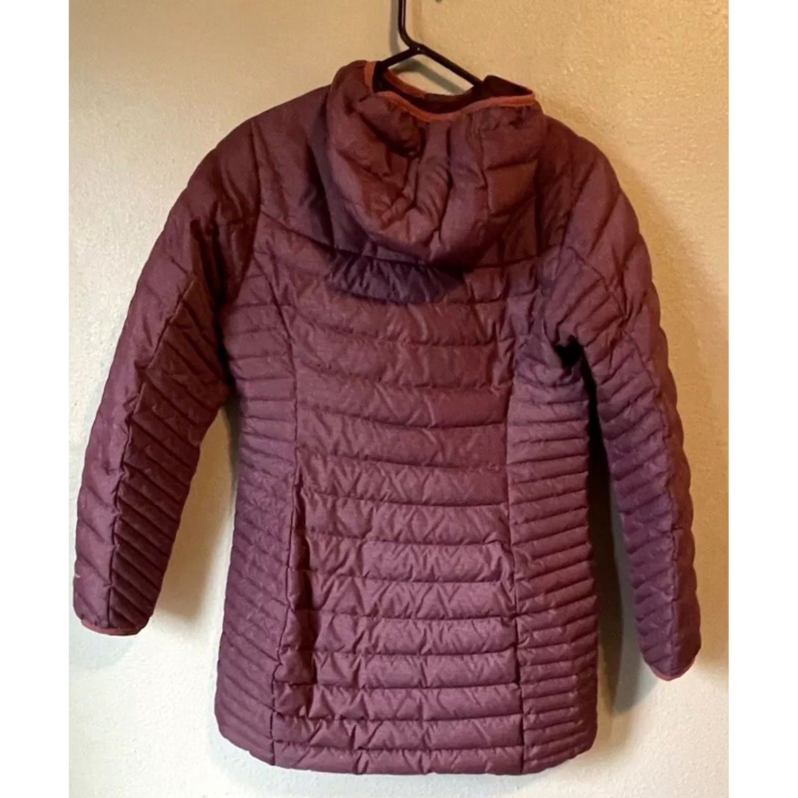 Eddie Bauer Eddie Bauer Womens M Down Fill Quilted Puffer Jacket Burgundy Maroon - Ex-New - Vintage No Holes Size M / US 6-8 / IT 42-44 - 5 Thumbnail