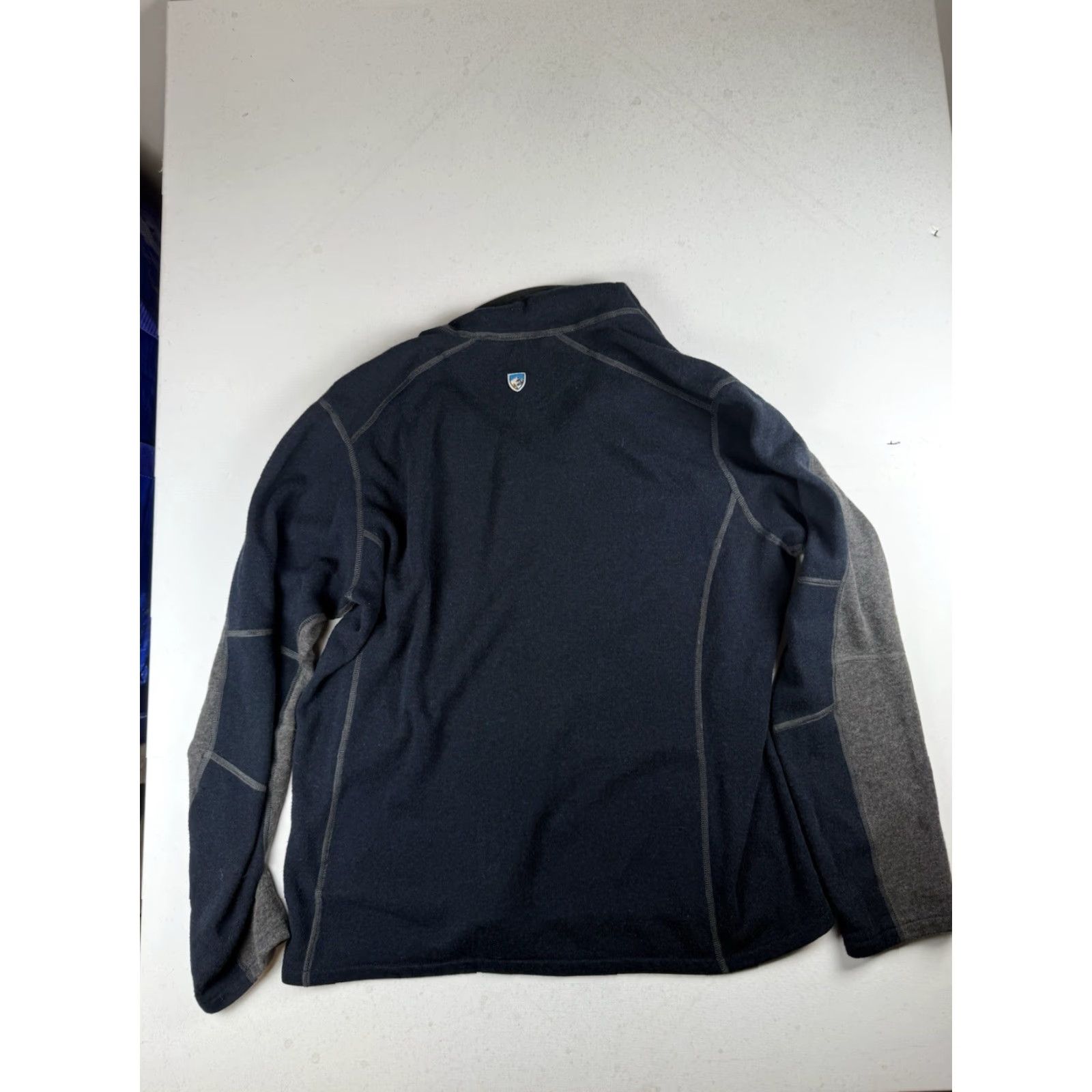 Vintage Kuhl Mens Revel 1/4 Zip Black/Steel Kashmira Performance Fleece Pullover Sz. L Size US L / EU 52-54 / 3 - 5 Thumbnail