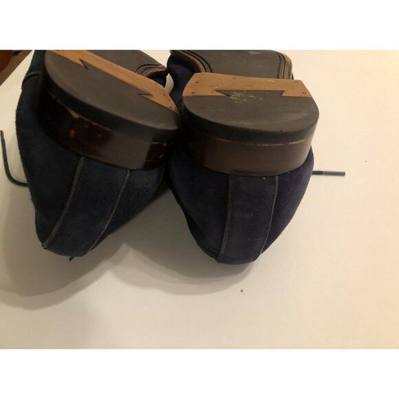 Aldo aldo men's navy suede dress shoes size: 10 Size US 10 / EU 43 - 4 Thumbnail
