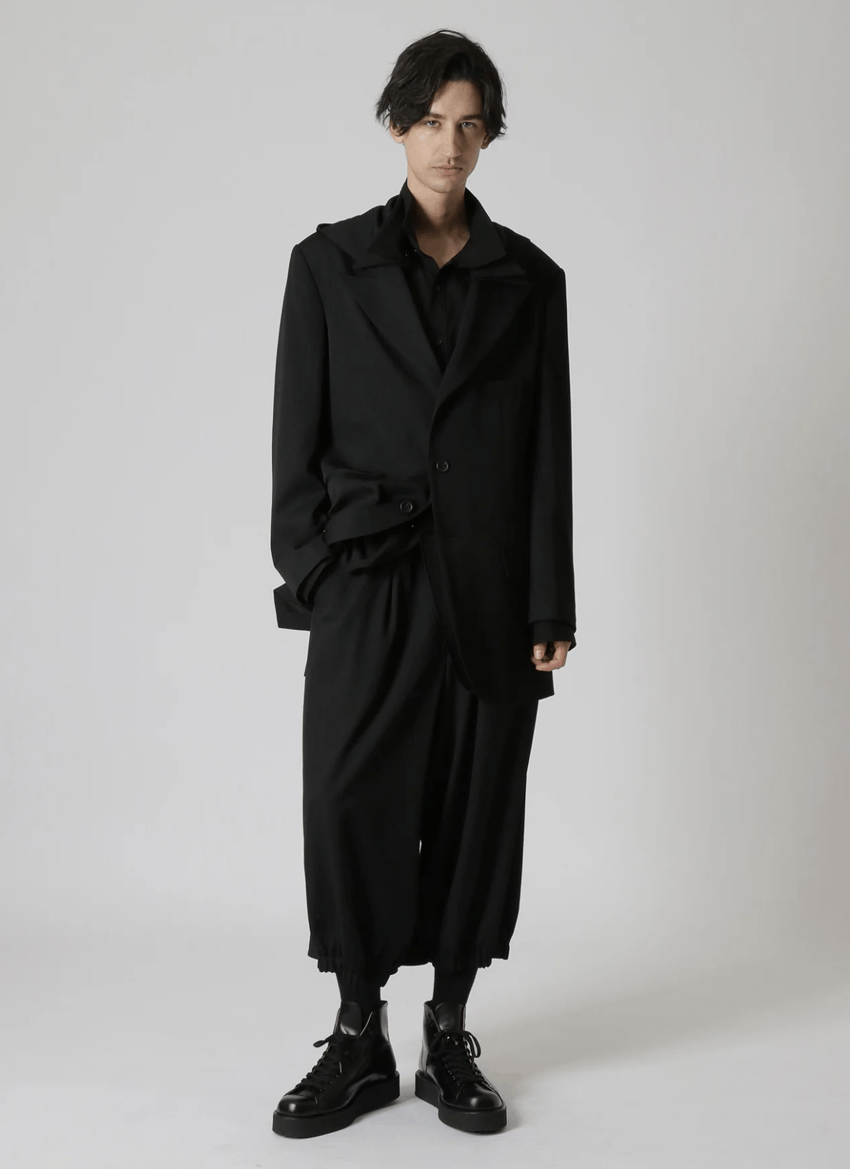 Yohji Yamamoto Yohji Yamamoto Pour Homme - W/GABARDINE HOODED JACKET Size US L / EU 52-54 / 3 - 3 Thumbnail