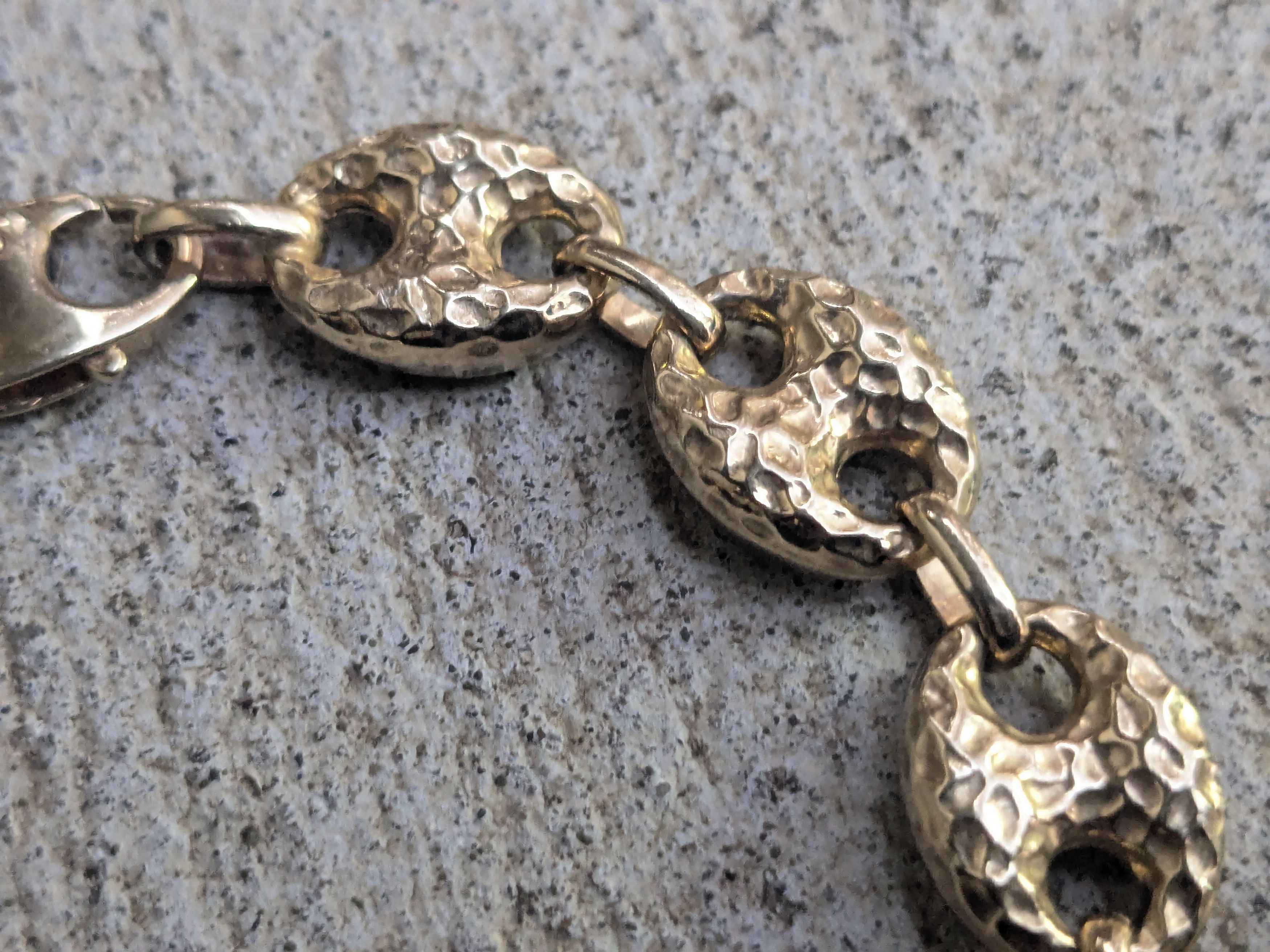Sterling Silver Itaor Sterling Silver Bracelet Anchor Mariner 8 Italy Size ONE SIZE - 8 Thumbnail