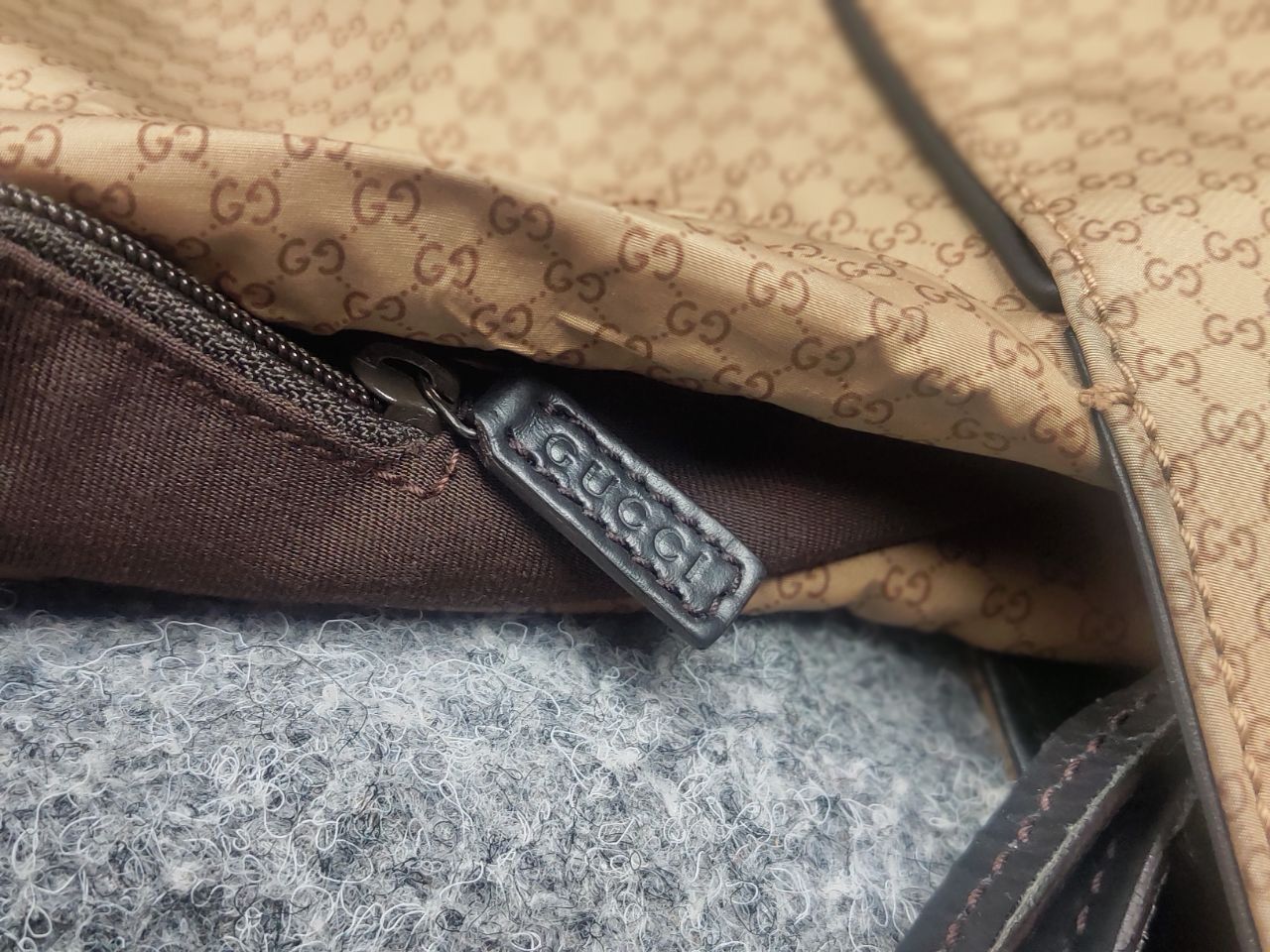 Gucci Gucci Vintage Monogram GG Zip Nylon hobo shoulder Bag defect Size ONE SIZE - 23 Thumbnail