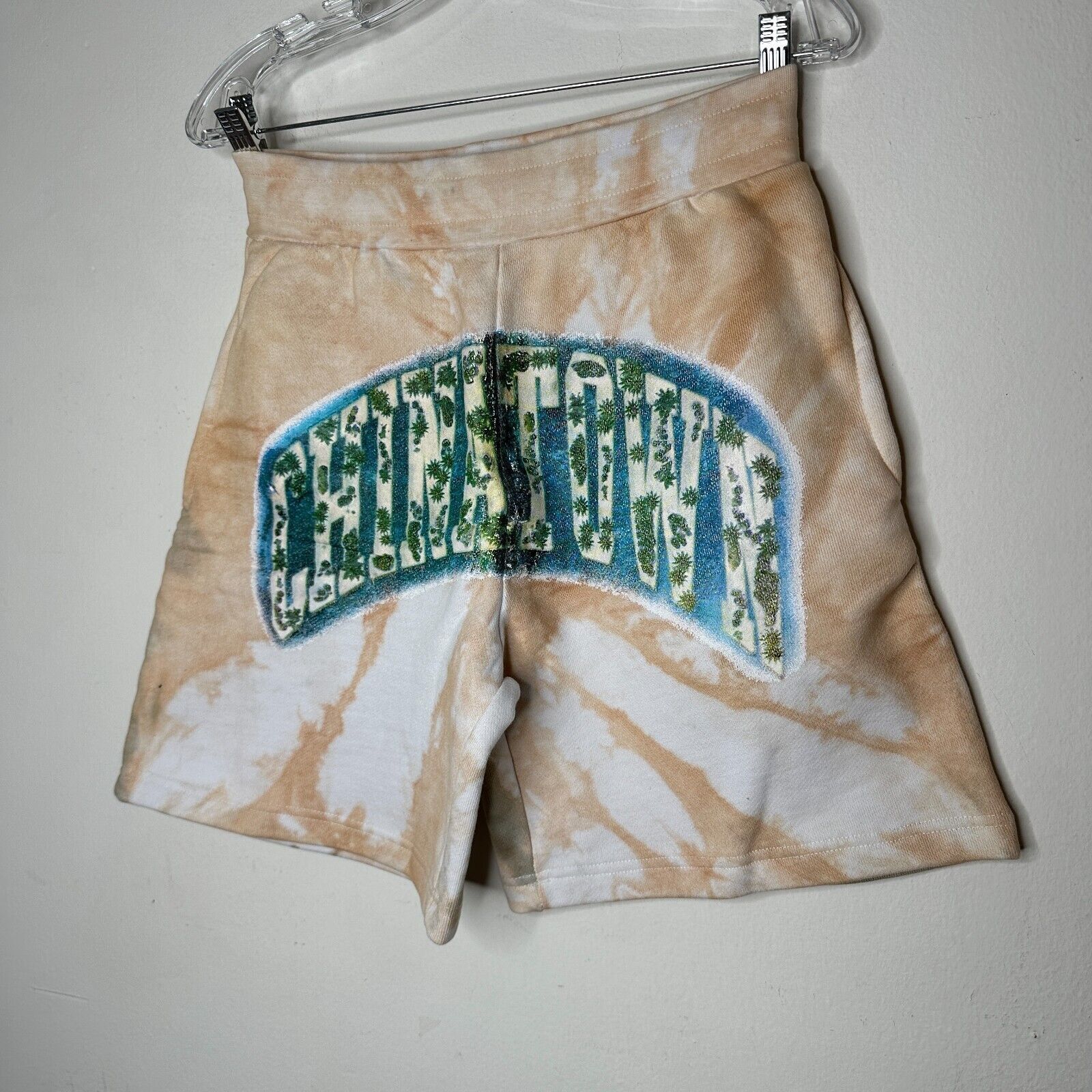 Other NWT Chinatown Market Beige Tiedye Island Arc Shorts Pocket S Size US 30 / EU 46 - 4 Thumbnail