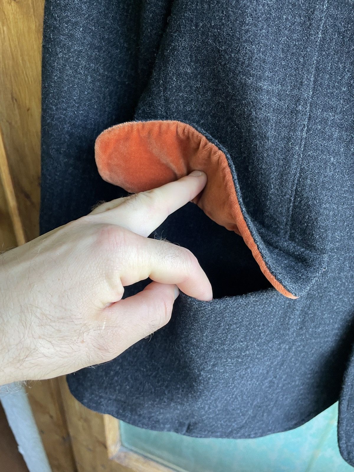 Corneliani Corneliani CC colection Men’s Formal Jacket Wool Blazer Size 52R - 5 Thumbnail