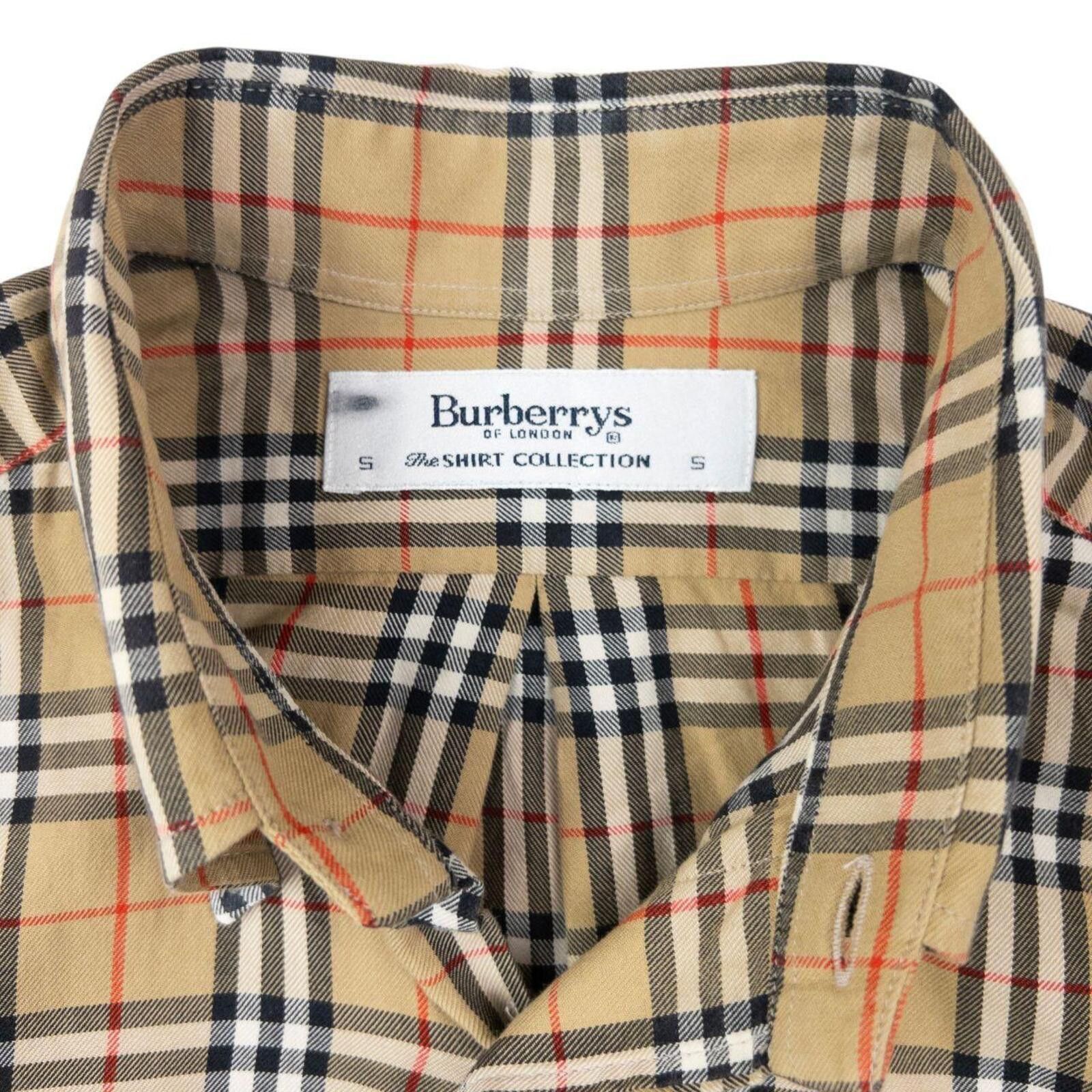 Burberry Vintage 90s Burberry Nova Check Long Sleeve Shirt Size S Size US S / EU 44-46 / 1 - 3 Thumbnail
